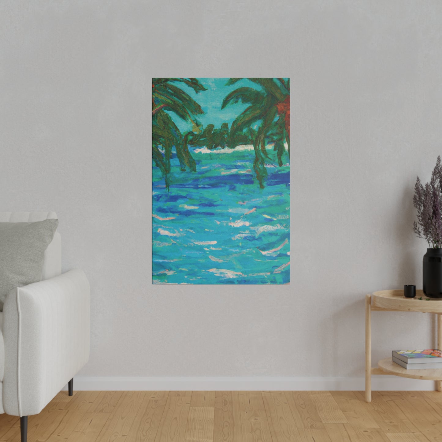 7482U - Bahamas Ocean Painting Print | Bahamas | Ocean | Beach | Poster | Home Decor | Wall Art | Canvas