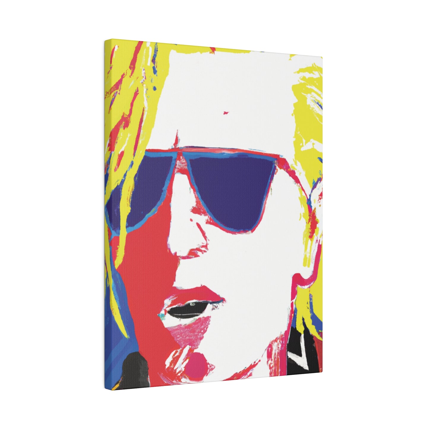 7405Y - Rockstar Painting Print | Face | Abstract | Poster | Home Decor | Wall Art | Music Art | Canvas