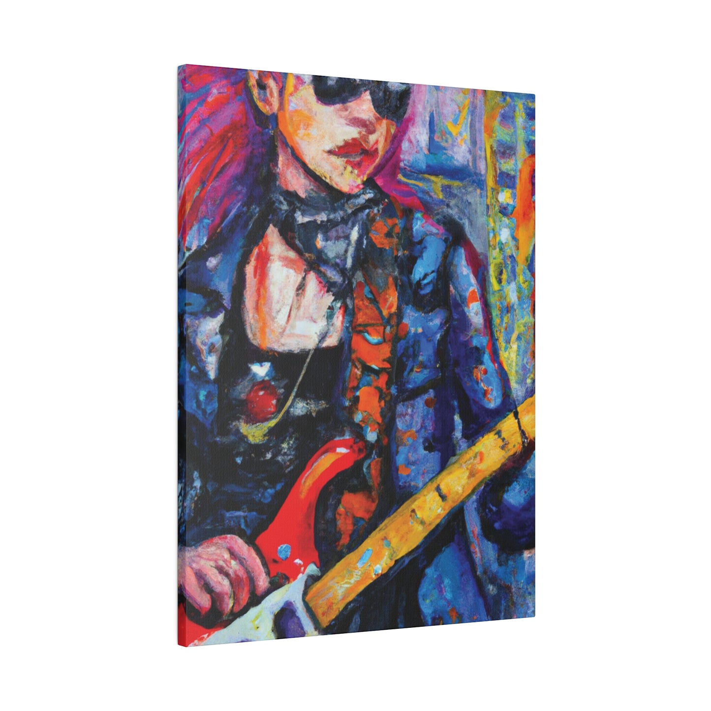 9231K - Rockstar Oil Painting Style Print | Poster | Home Decor | Wall Art | Music Art | Canvas