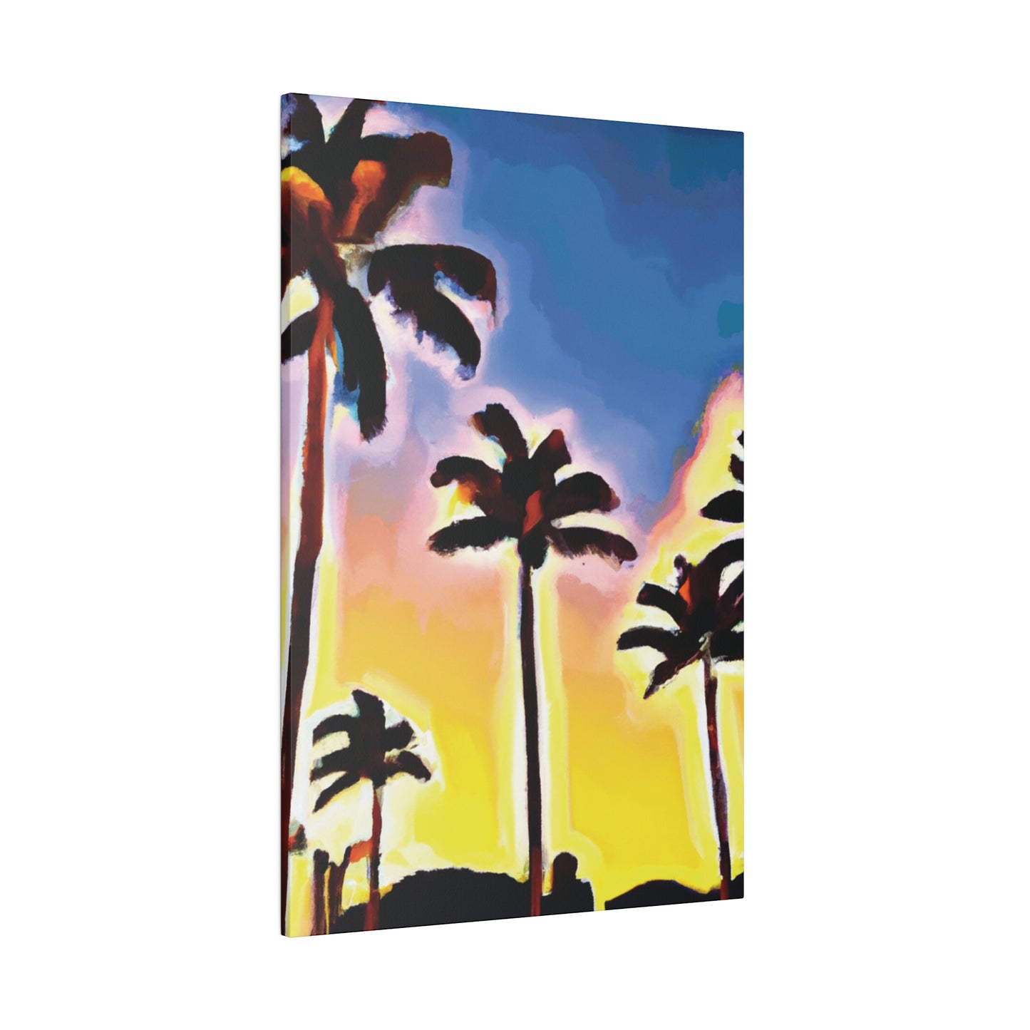 3437Q - Miami Beach Sunset Painting Print | Miami | Beach | Sunset | Poster | Home Decor | Wall Art | Canvas