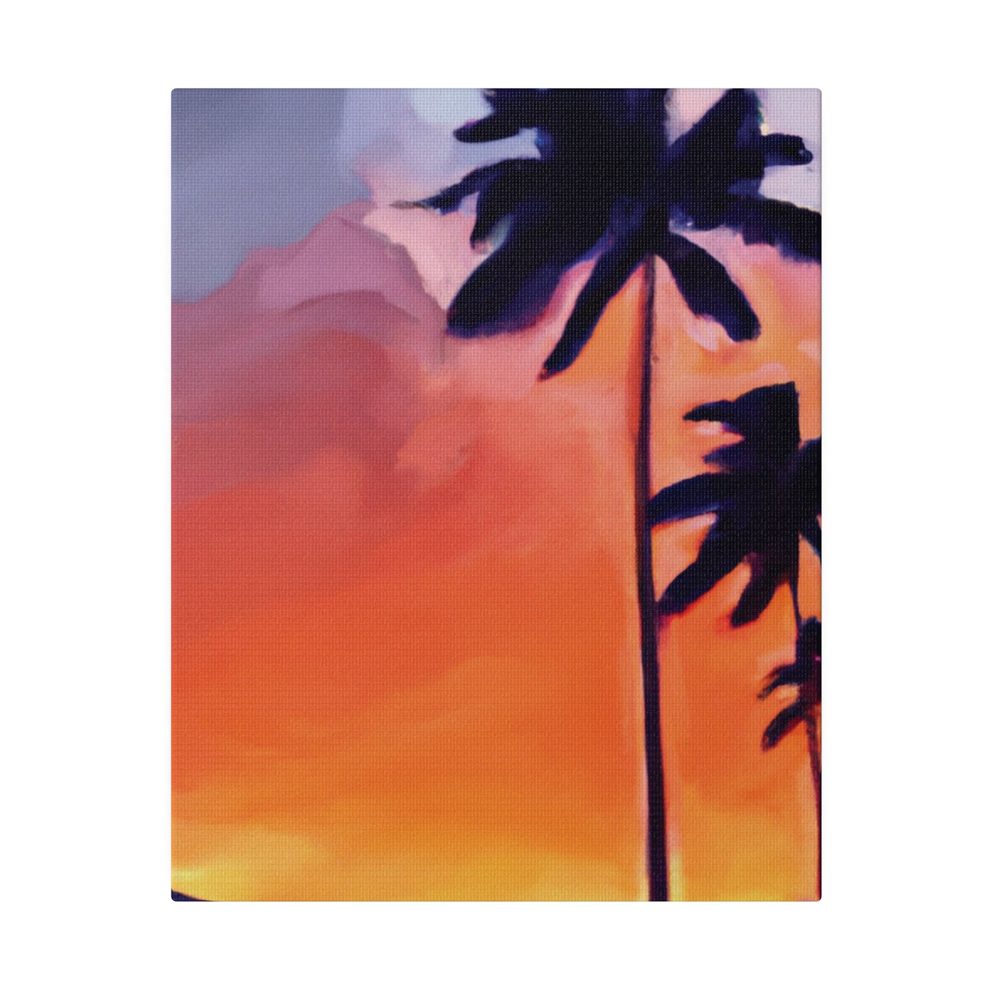 8625A - Miami Beach Sunset Painting Print | Miami | Beach | Sunset | Poster | Home Decor | Wall Art | Canvas