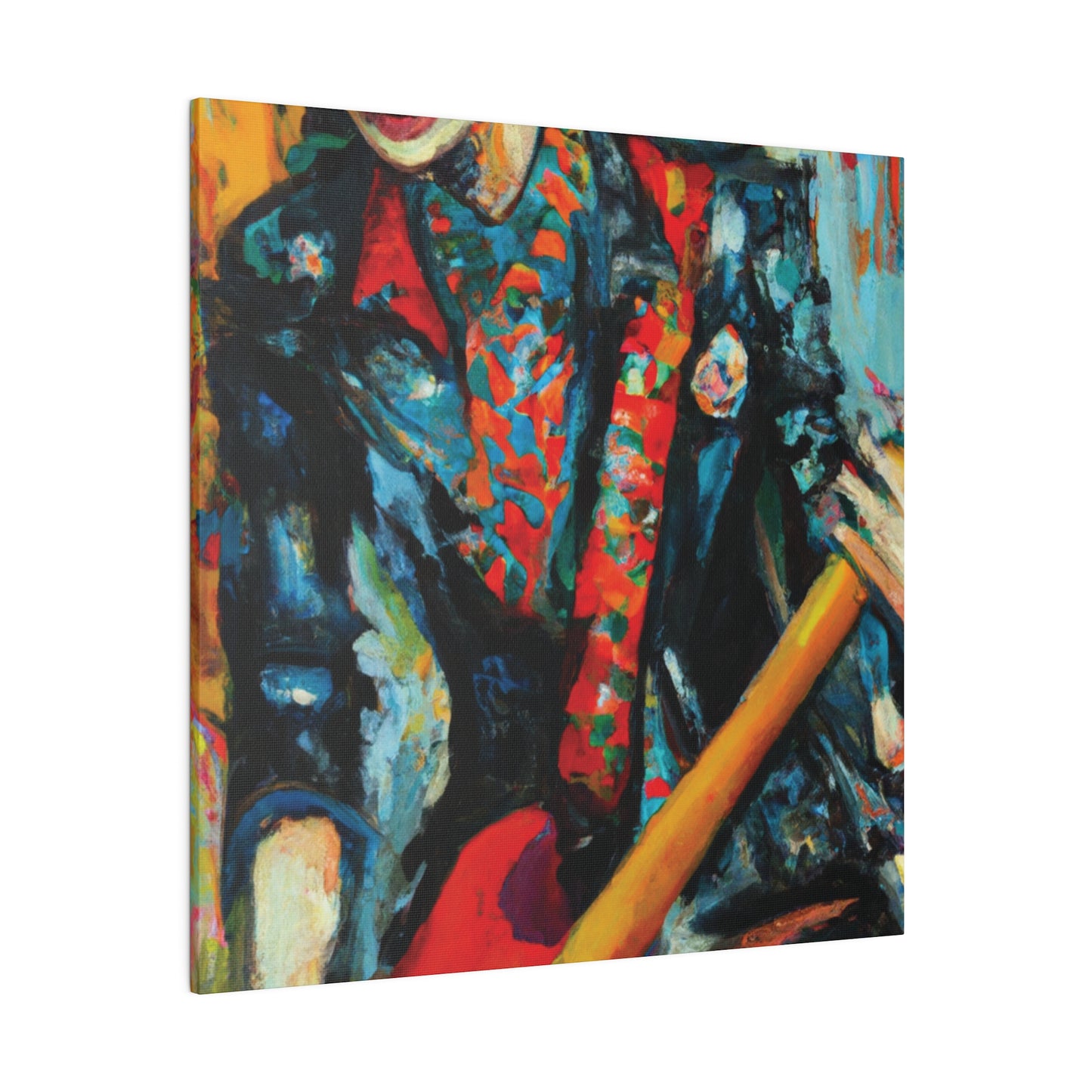 9697B - Rockstar Oil Painting Style Print | Poster | Home Decor | Wall Art | Music Art | Canvas