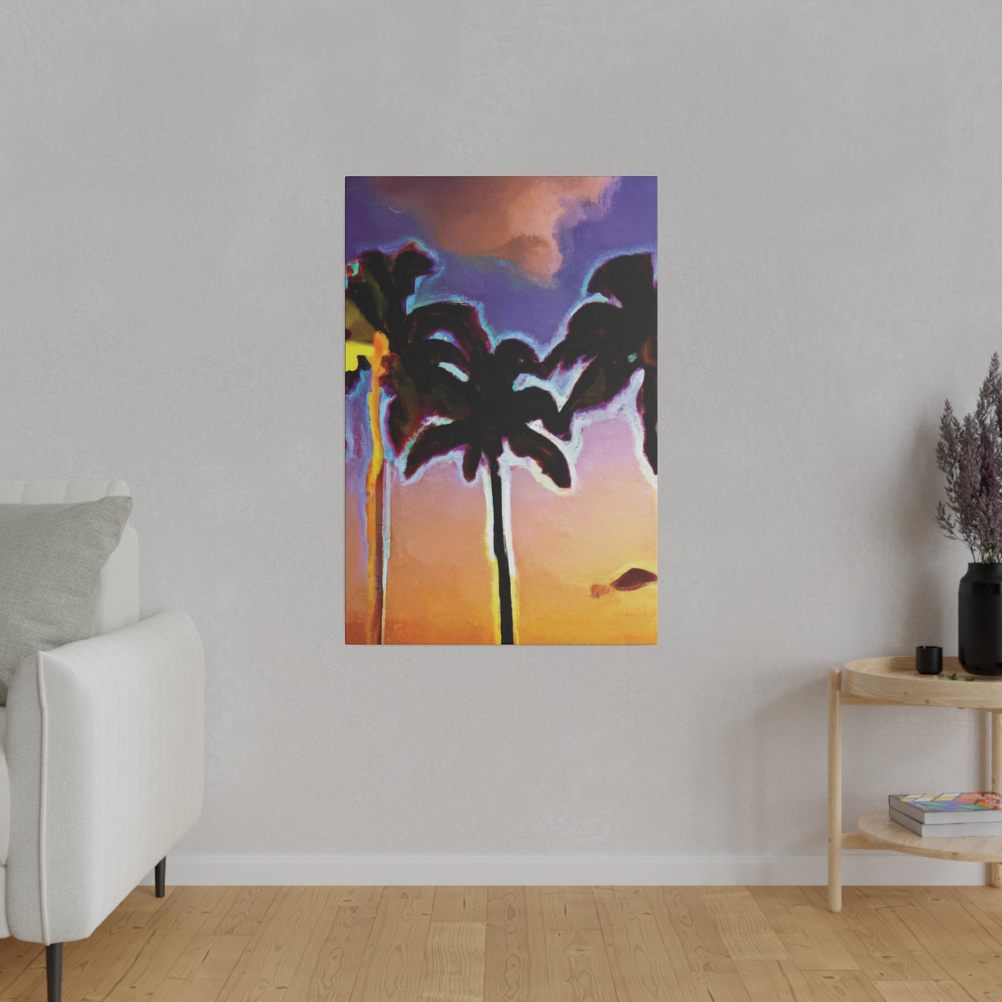 9603V - Miami Beach Sunset Painting Print | Miami | Beach | Sunset | Poster | Home Decor | Wall Art | Canvas