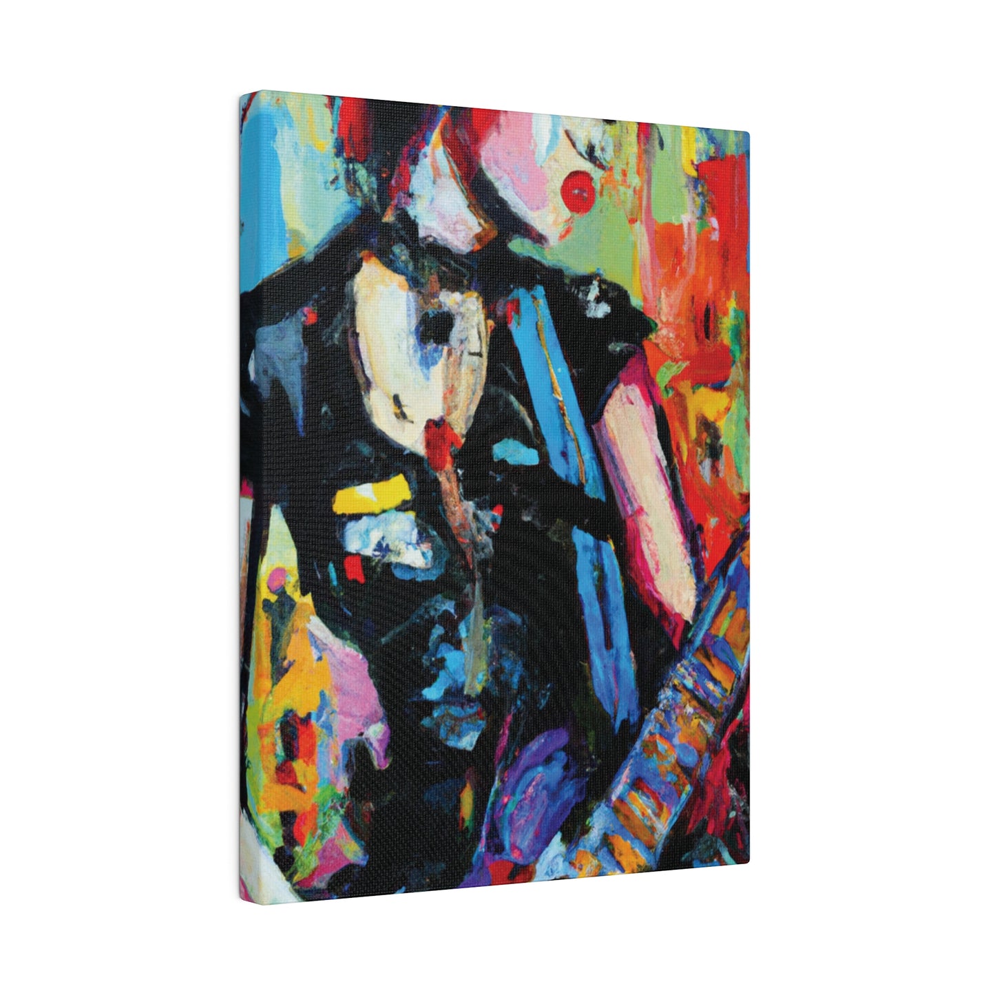 703H - Rockstar Oil Painting Style Print | Poster | Home Decor | Wall Art | Music Art | Canvas