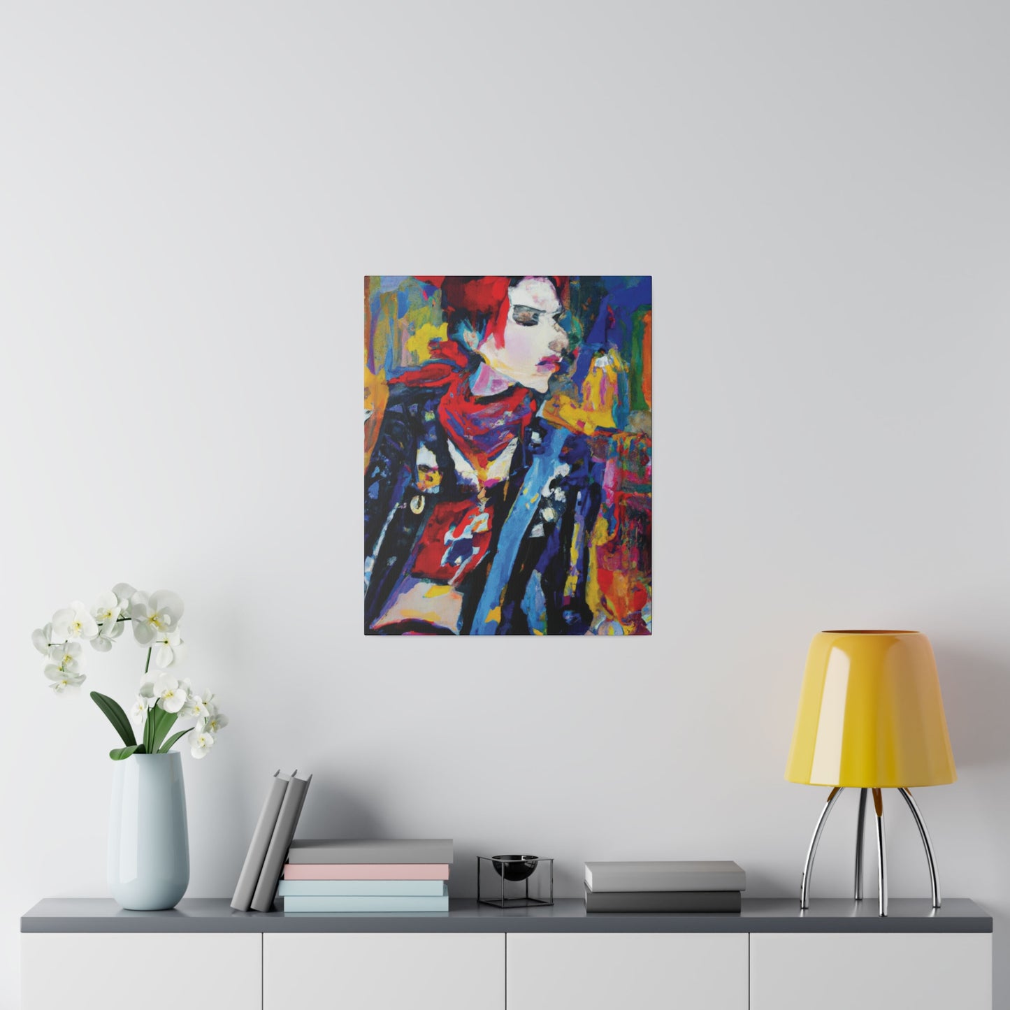 8996X - Rockstar Oil Painting Style Print | Poster | Home Decor | Wall Art | Music Art | Canvas