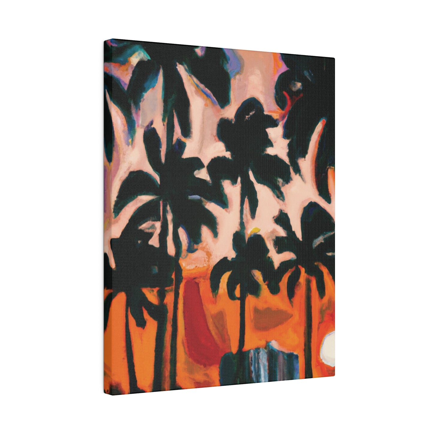 4317T - Miami Beach Sunset Painting Print | Miami | Beach | Sunset | Poster | Home Decor | Wall Art | Canvas