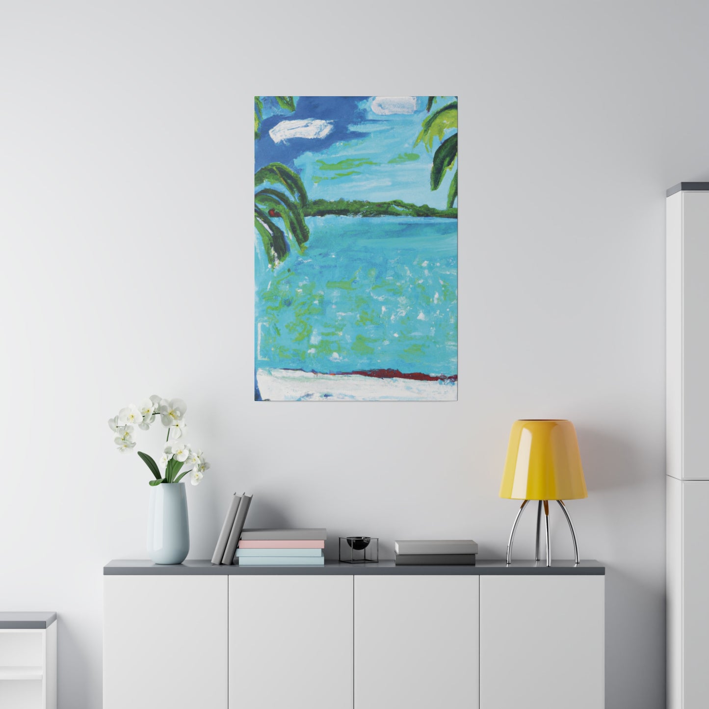 2143W - Bahamas Ocean Painting Print | Bahamas | Ocean | Beach | Poster | Home Decor | Wall Art | Canvas