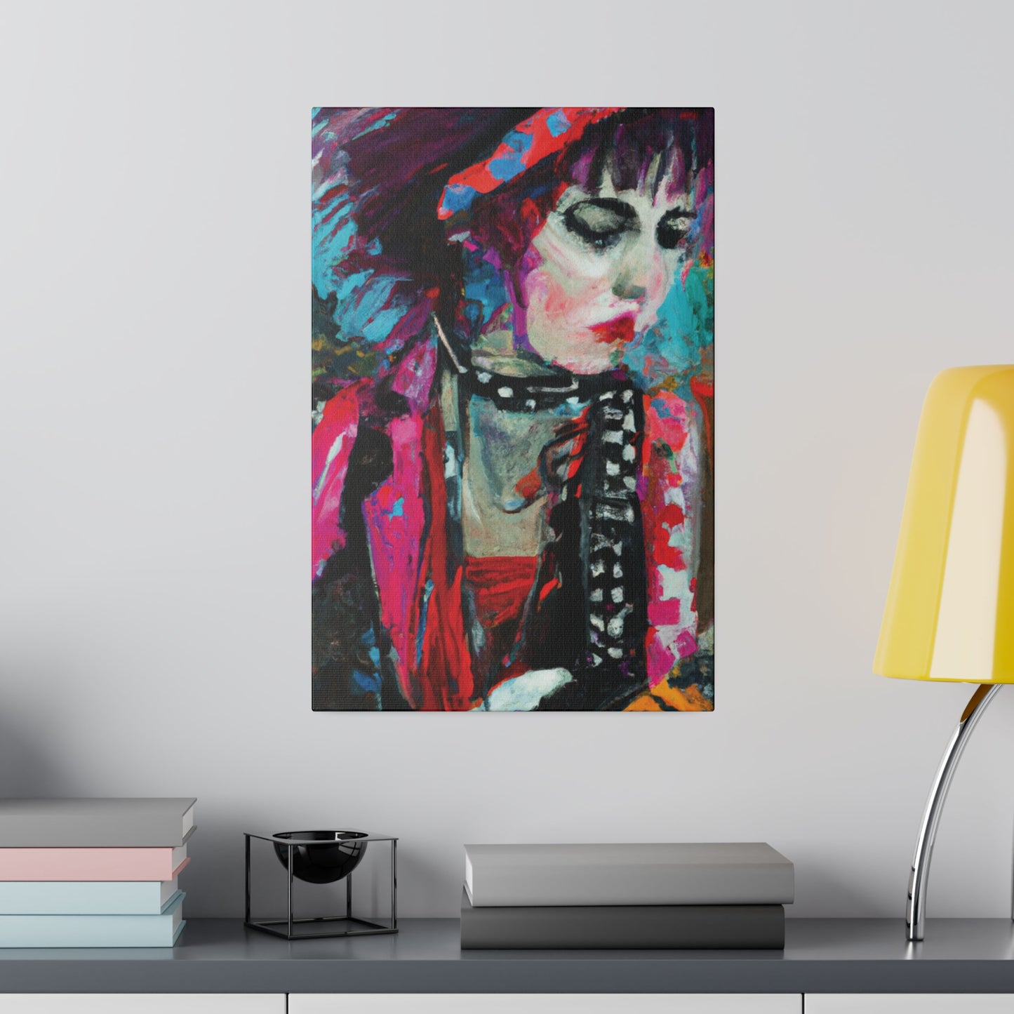 9225T - Rockstar Oil Painting Style Print | Poster | Home Decor | Wall Art | Music Art | Canvas