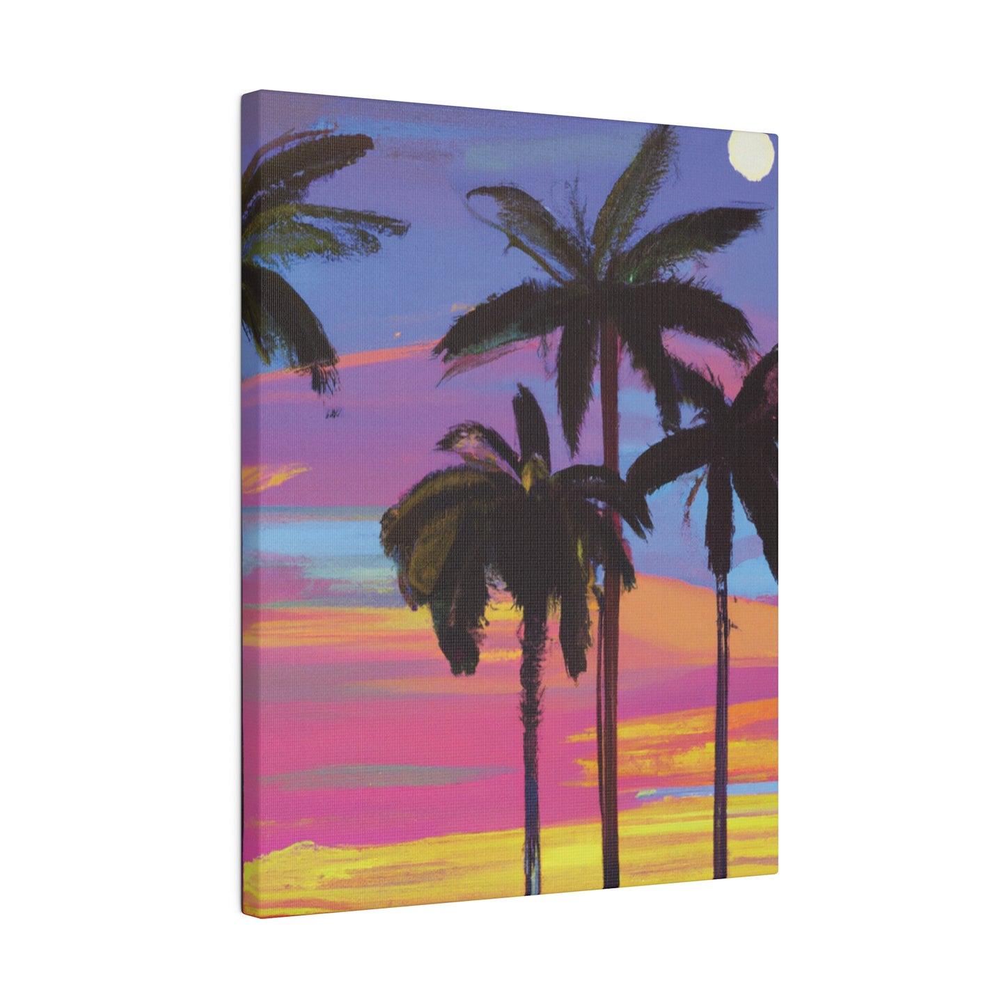 4360Y - Miami Beach Sunset Painting Print | Miami | Beach | Sunset | Poster | Home Decor | Wall Art | Canvas