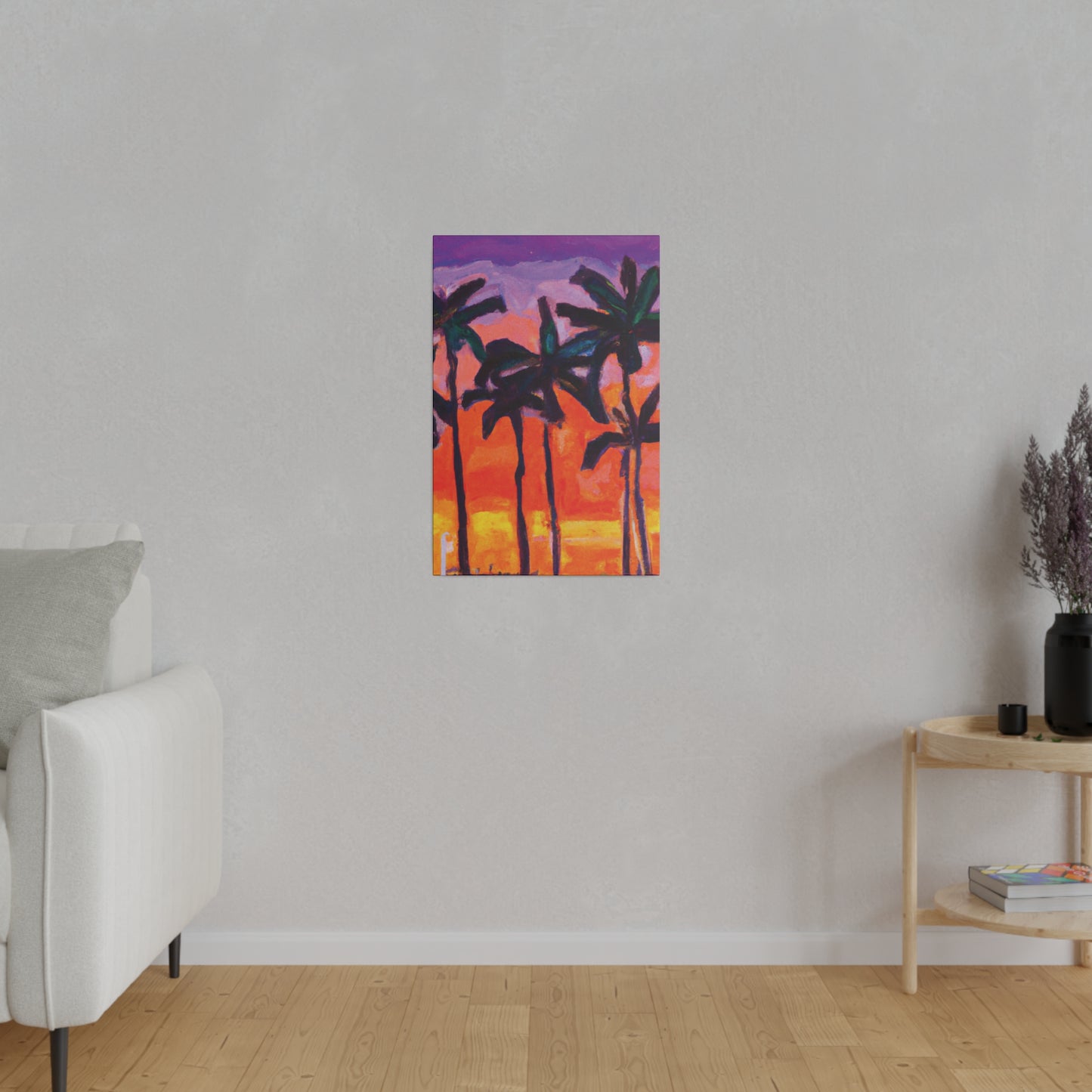 5618V - Miami Beach Sunset Painting Print | Miami | Beach | Sunset | Poster | Home Decor | Wall Art | Canvas