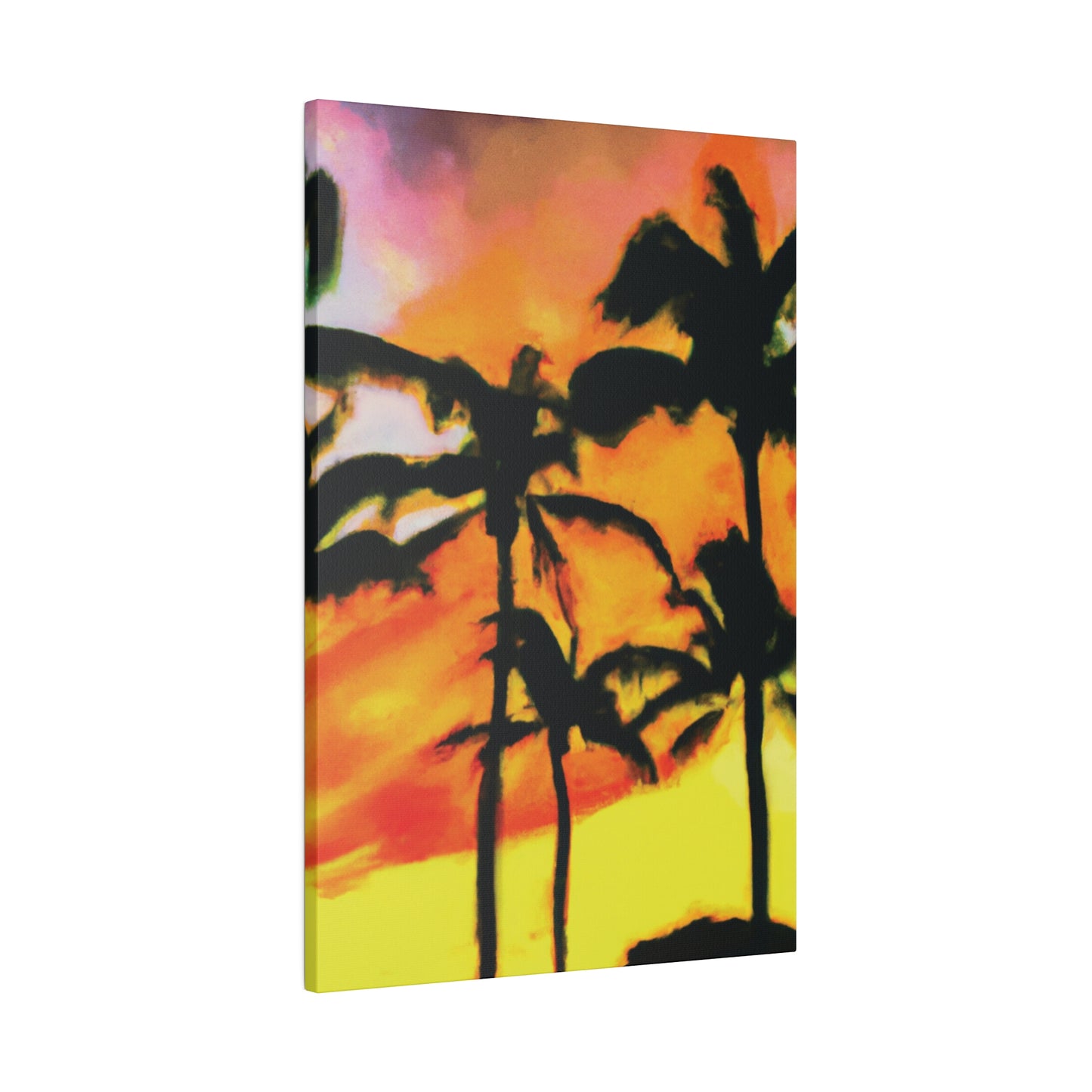 8694V - Miami Beach Sunset Painting Print | Miami | Beach | Sunset | Poster | Home Decor | Wall Art | Canvas