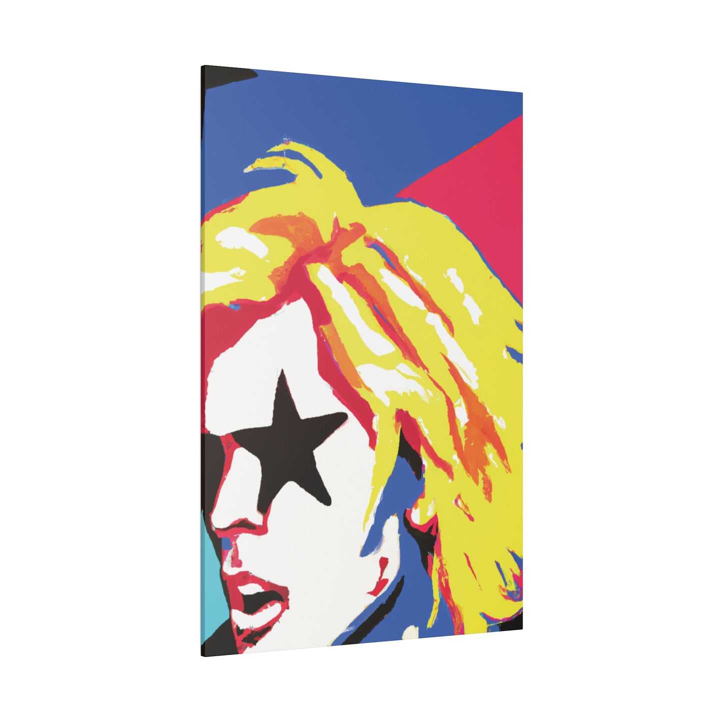 5402P - Rockstar Painting Print | Face | Abstract | Poster | Home Decor | Wall Art | Music Art | Canvas