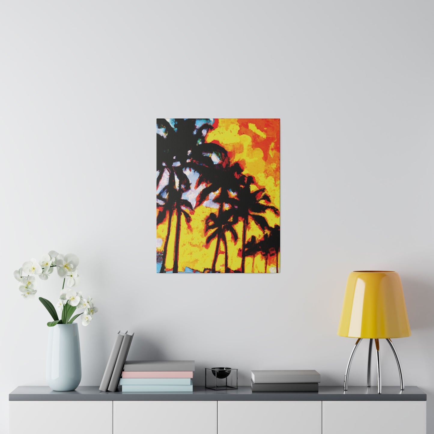 7248Q - Miami Beach Sunset Painting Print | Miami | Beach | Sunset | Poster | Home Decor | Wall Art | Canvas