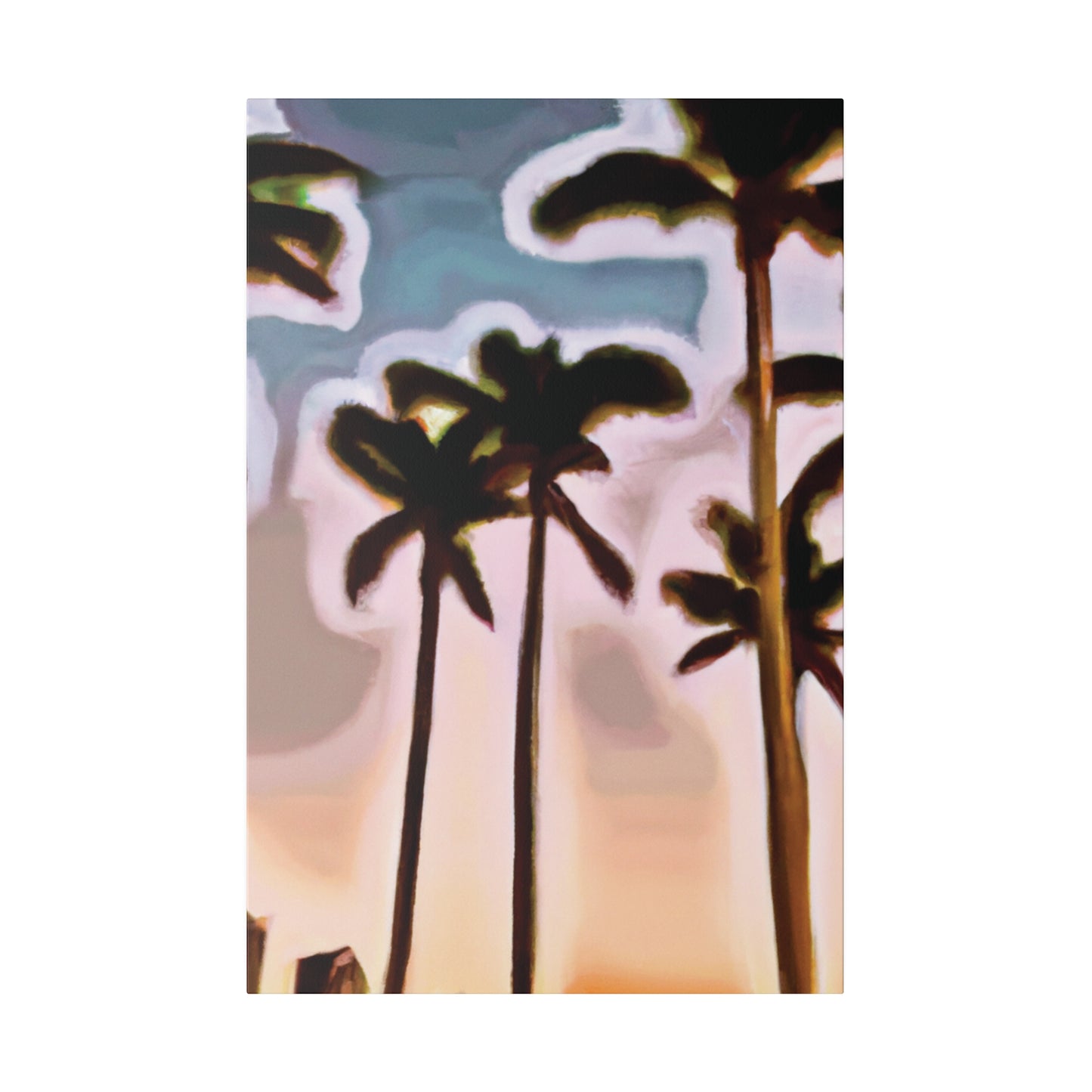 4828Q - Miami Beach Sunset Painting Print | Miami | Beach | Sunset | Poster | Home Decor | Wall Art | Canvas