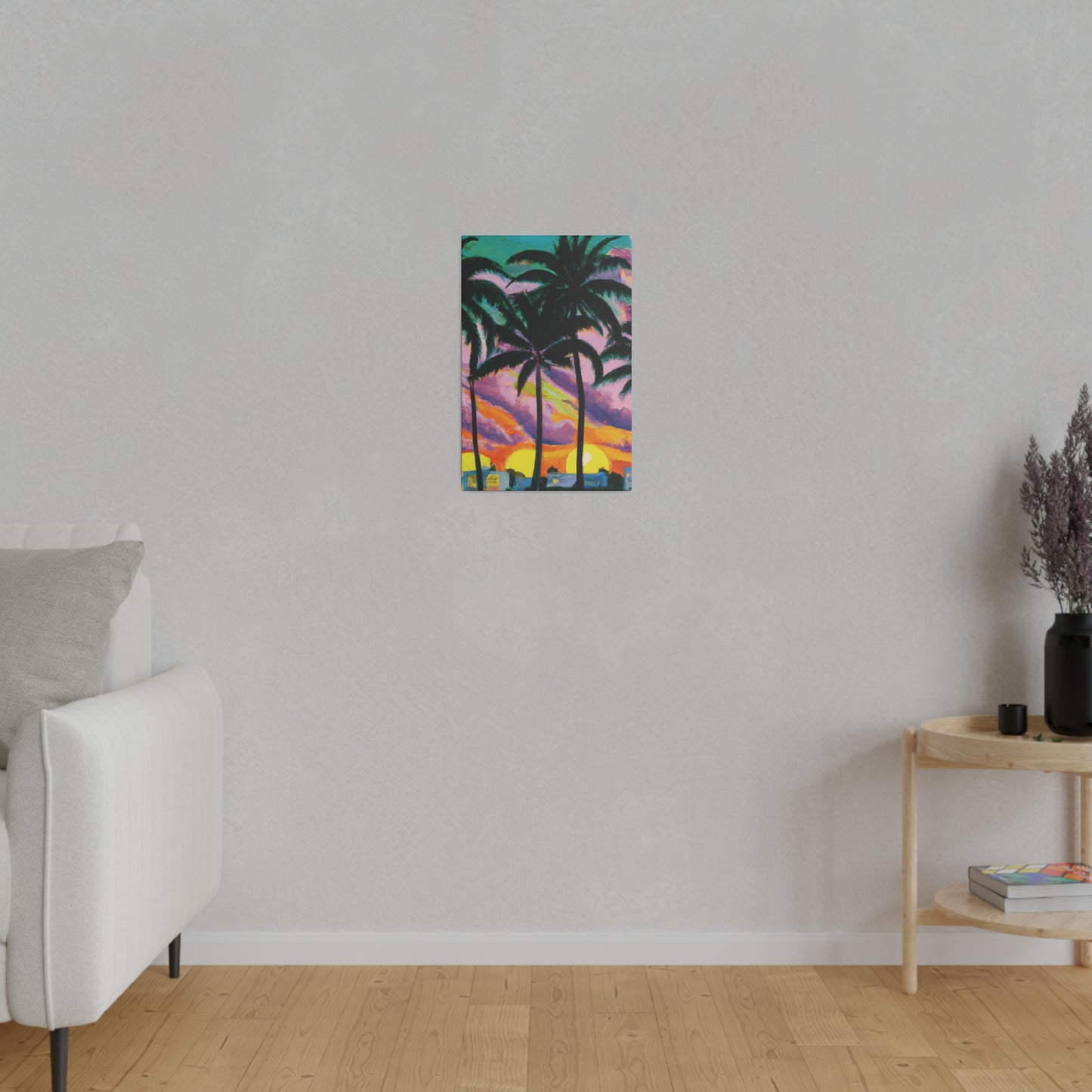 8789Q - Miami Beach Sunset Painting Print | Miami | Beach | Sunset | Poster | Home Decor | Wall Art | Canvas