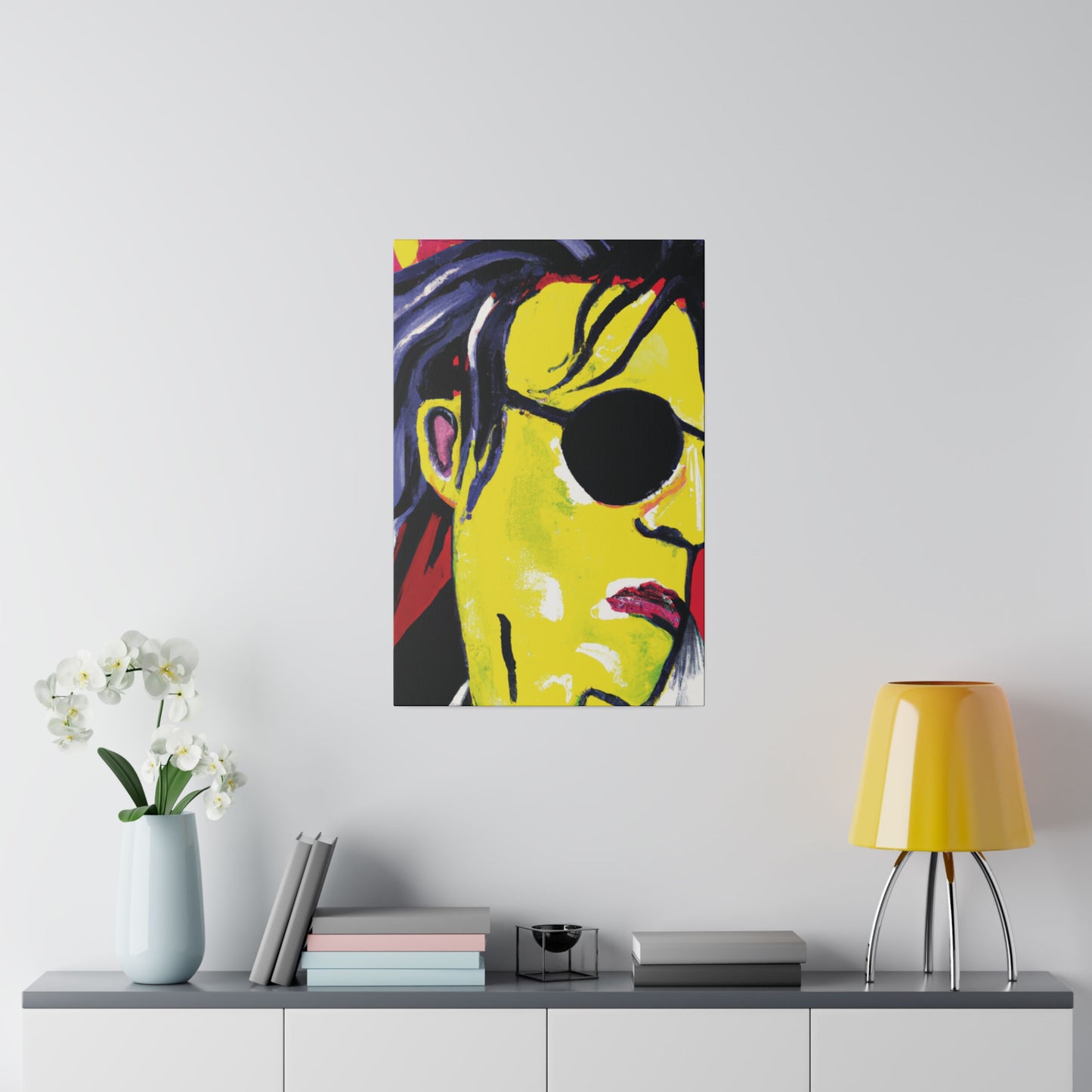 6607V - Rockstar Painting Print | Face | Abstract | Poster | Home Decor | Wall Art | Music Art | Canvas