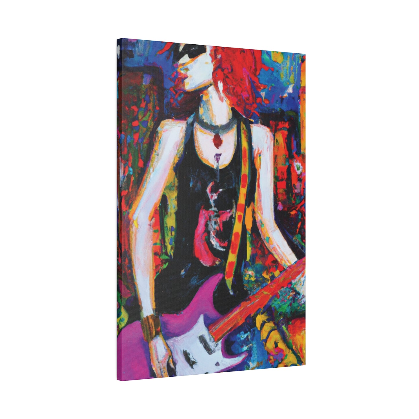 9648D - Rockstar Oil Painting Style Print | Poster | Home Decor | Wall Art | Music Art | Canvas