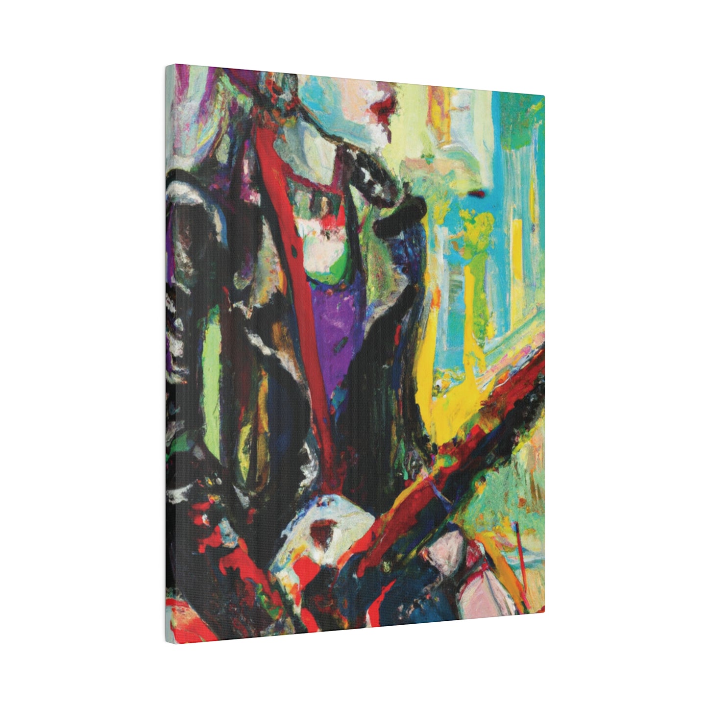 4247P - Rockstar Oil Painting Style Print | Poster | Home Decor | Wall Art | Music Art | Canvas