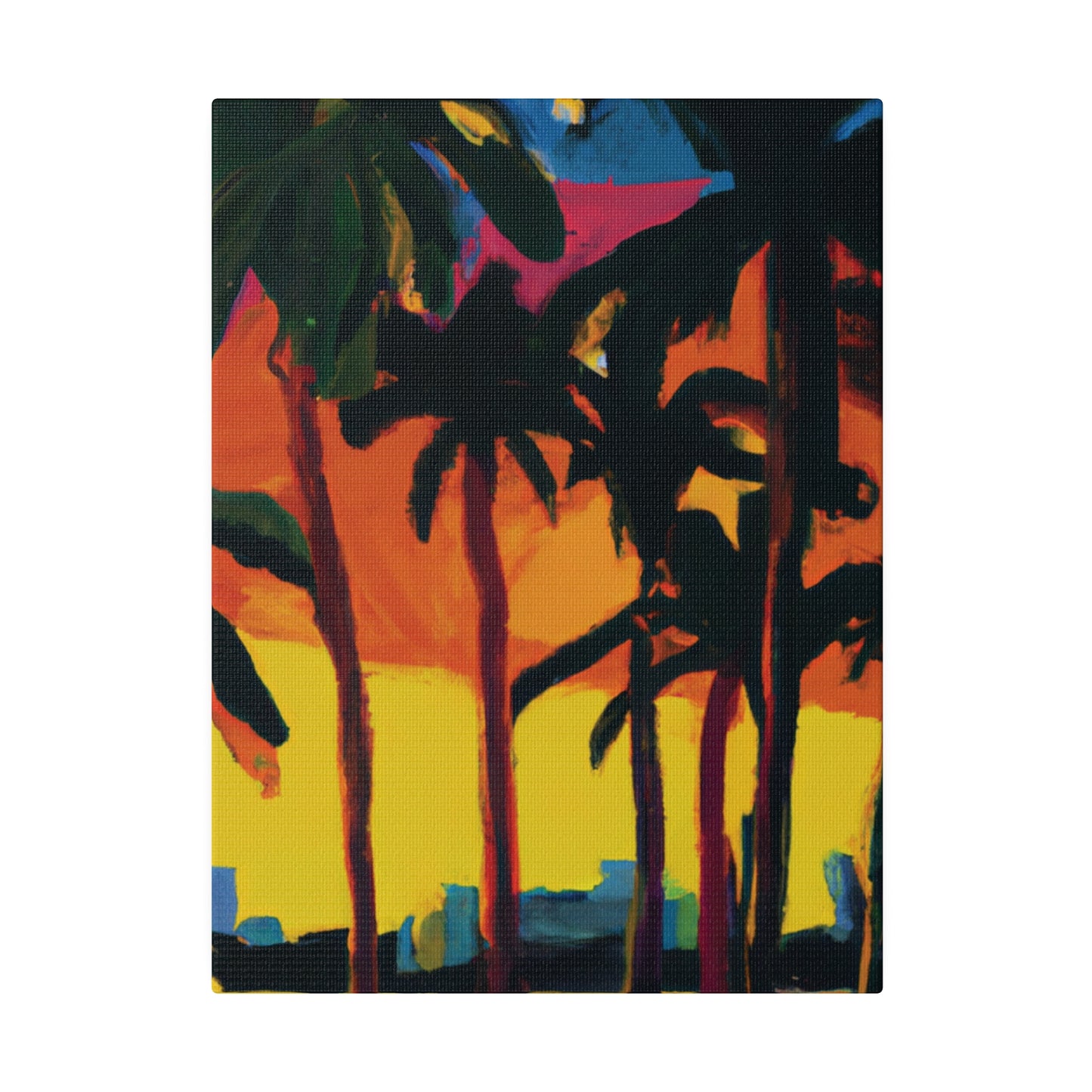 7398G - Miami Beach Sunset Painting Print | Miami | Beach | Sunset | Poster | Home Decor | Wall Art | Canvas