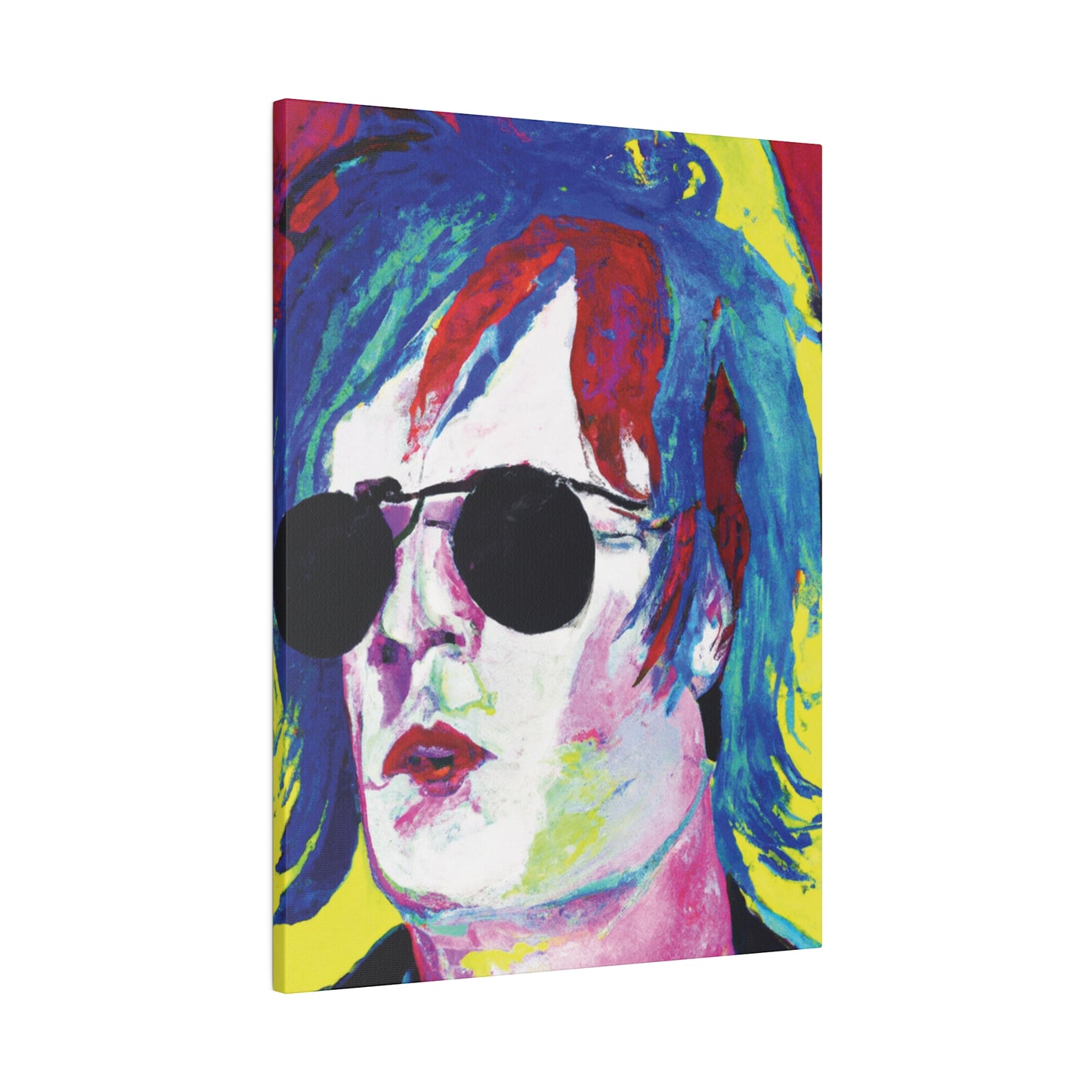 7634A - Rockstar Painting Print | Face | Abstract | Poster | Home Decor | Wall Art | Music Art | Canvas