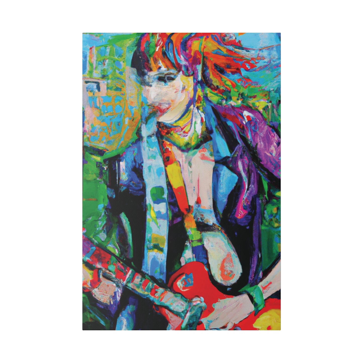 3136H - Rockstar Oil Painting Style Print | Poster | Home Decor | Wall Art | Music Art | Canvas