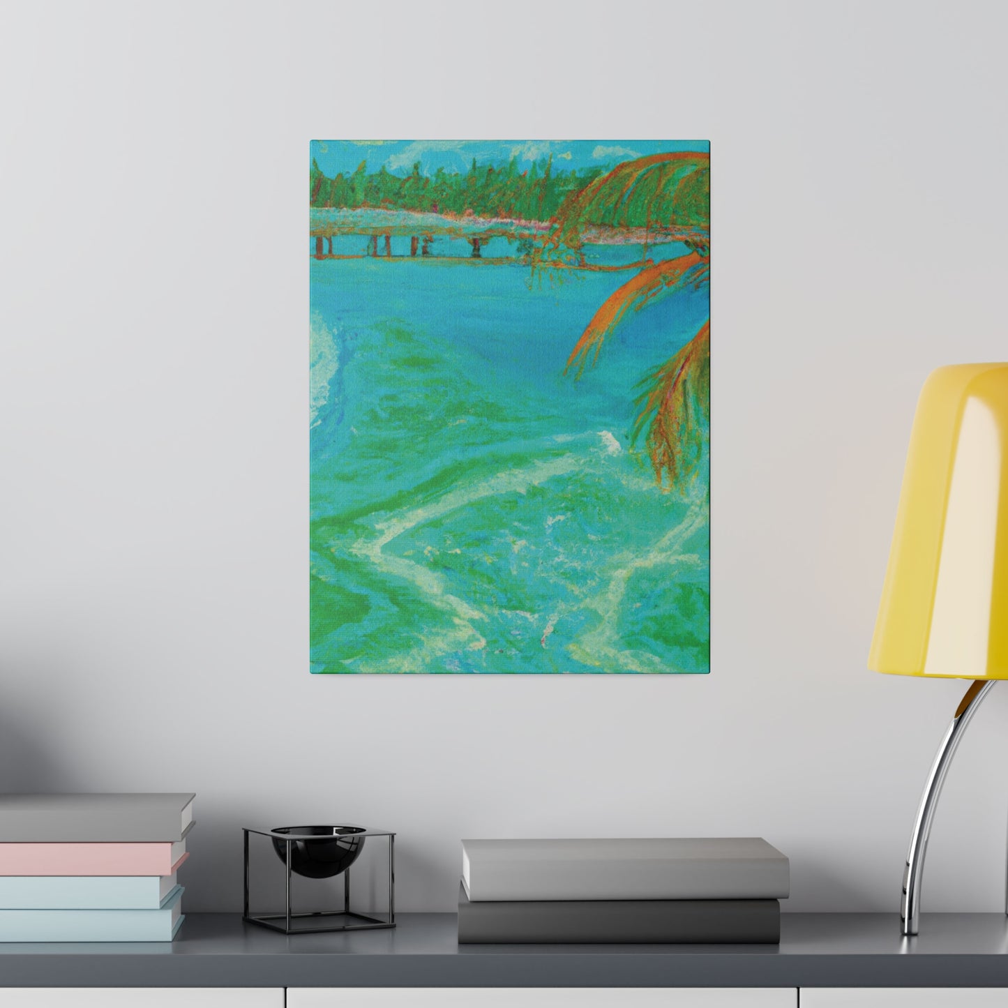8864B - Bahamas Ocean Painting Print | Bahamas | Ocean | Beach | Poster | Home Decor | Wall Art | Canvas
