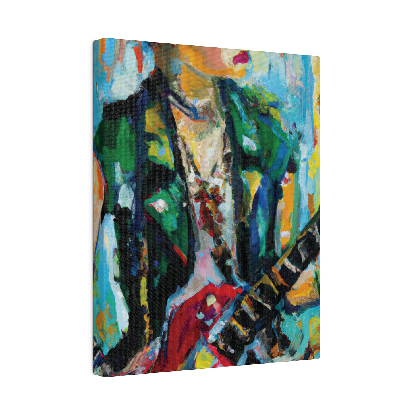 8554D - Rockstar Oil Painting Style Print | Poster | Home Decor | Wall Art | Music Art | Canvas