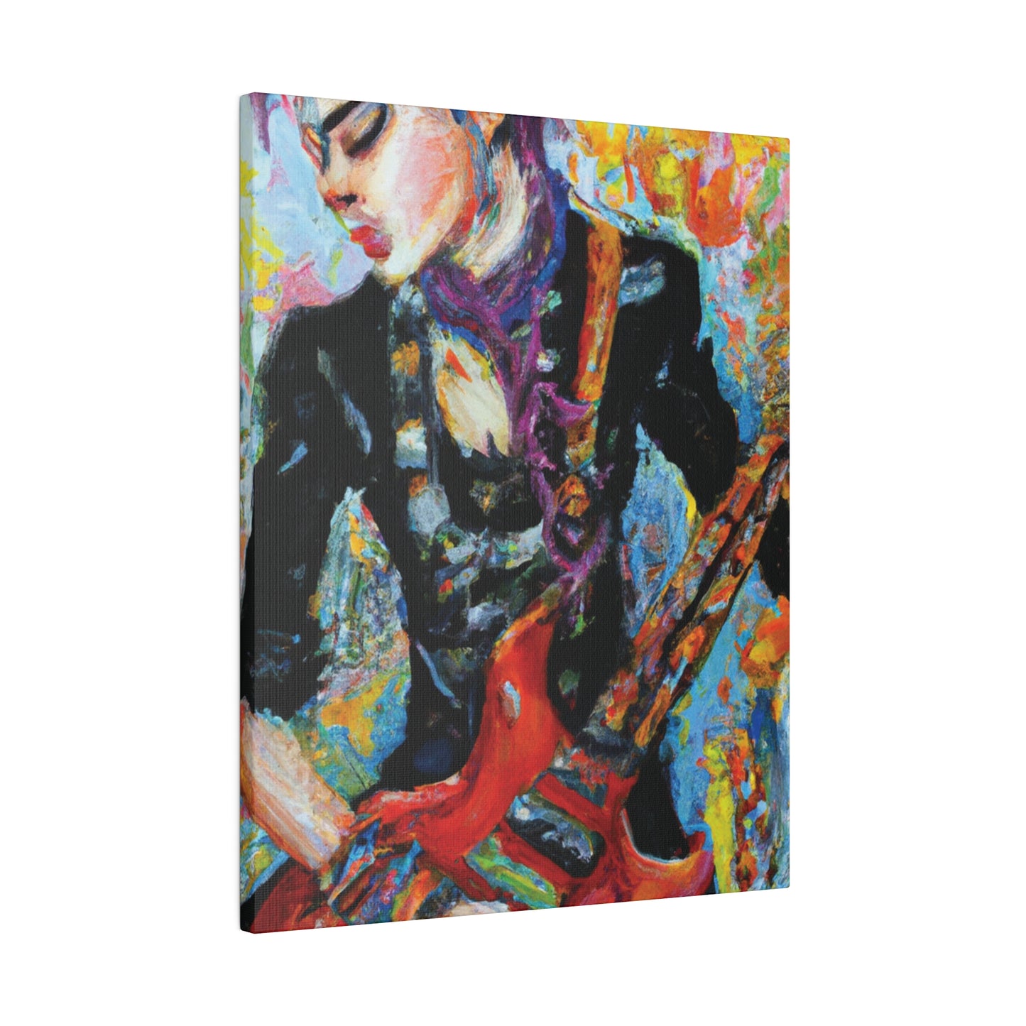 7123G - Rockstar Oil Painting Style Print | Poster | Home Decor | Wall Art | Music Art | Canvas