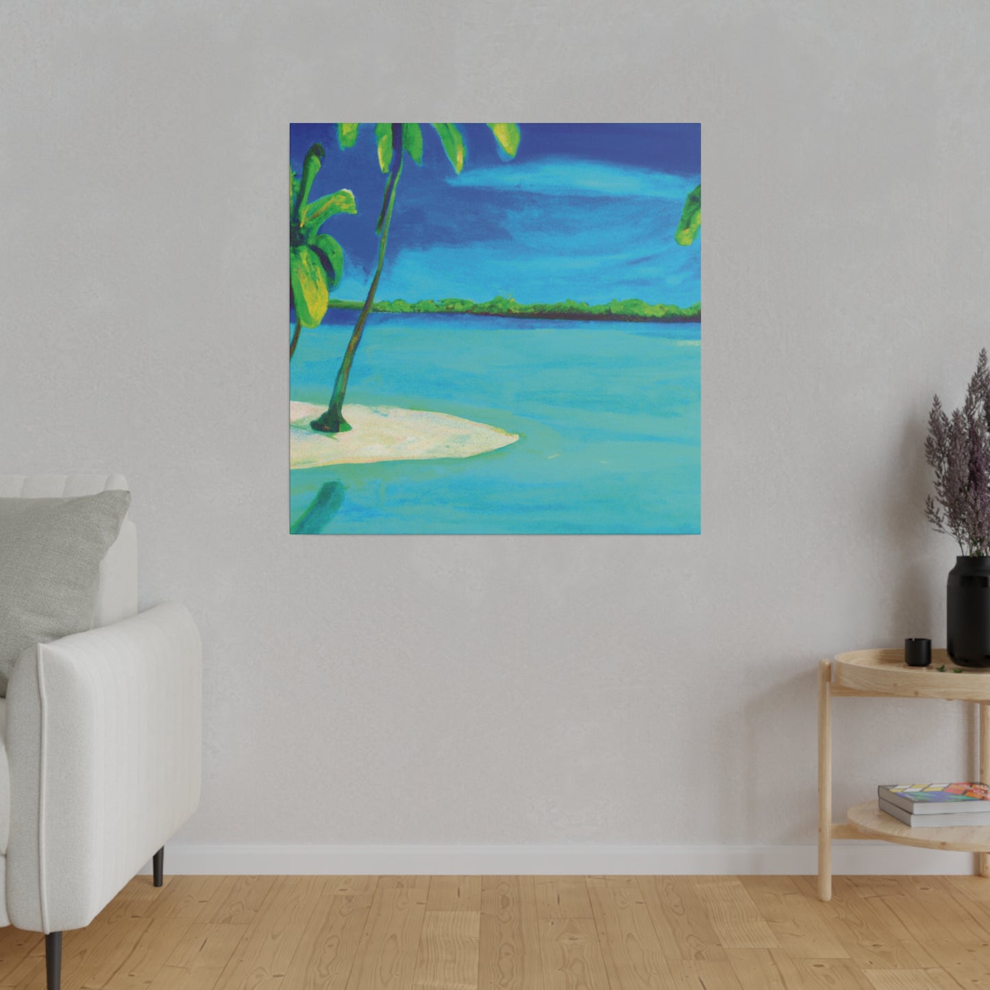 7352P - Bahamas Ocean Painting Print | Bahamas | Ocean | Beach | Poster | Home Decor | Wall Art | Canvas