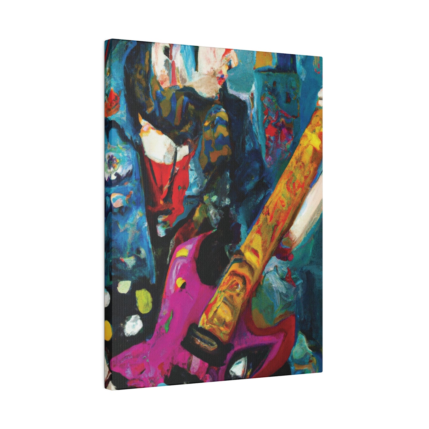 7272P - Rockstar Oil Painting Style Print | Poster | Home Decor | Wall Art | Music Art | Canvas