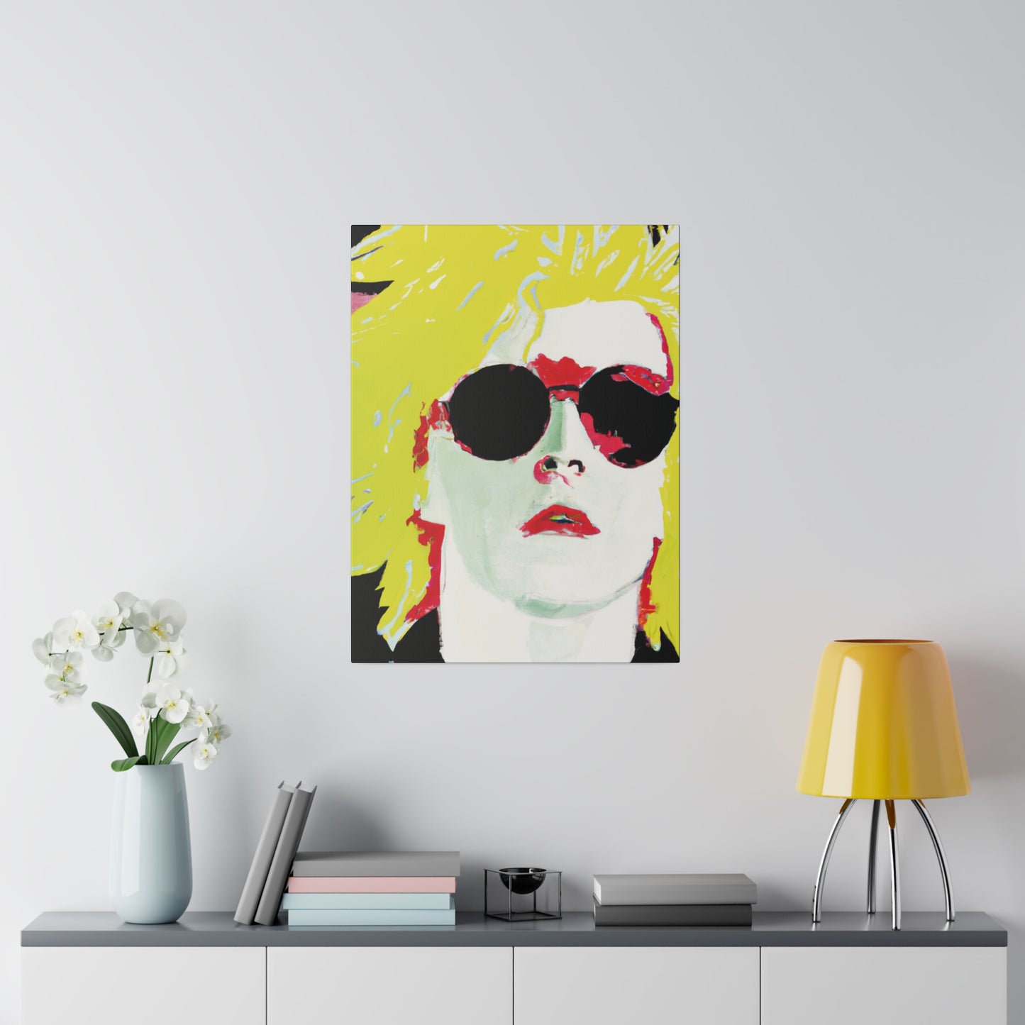 6289X - Rockstar Painting Print | Face | Abstract | Poster | Home Decor | Wall Art | Music Art | Canvas