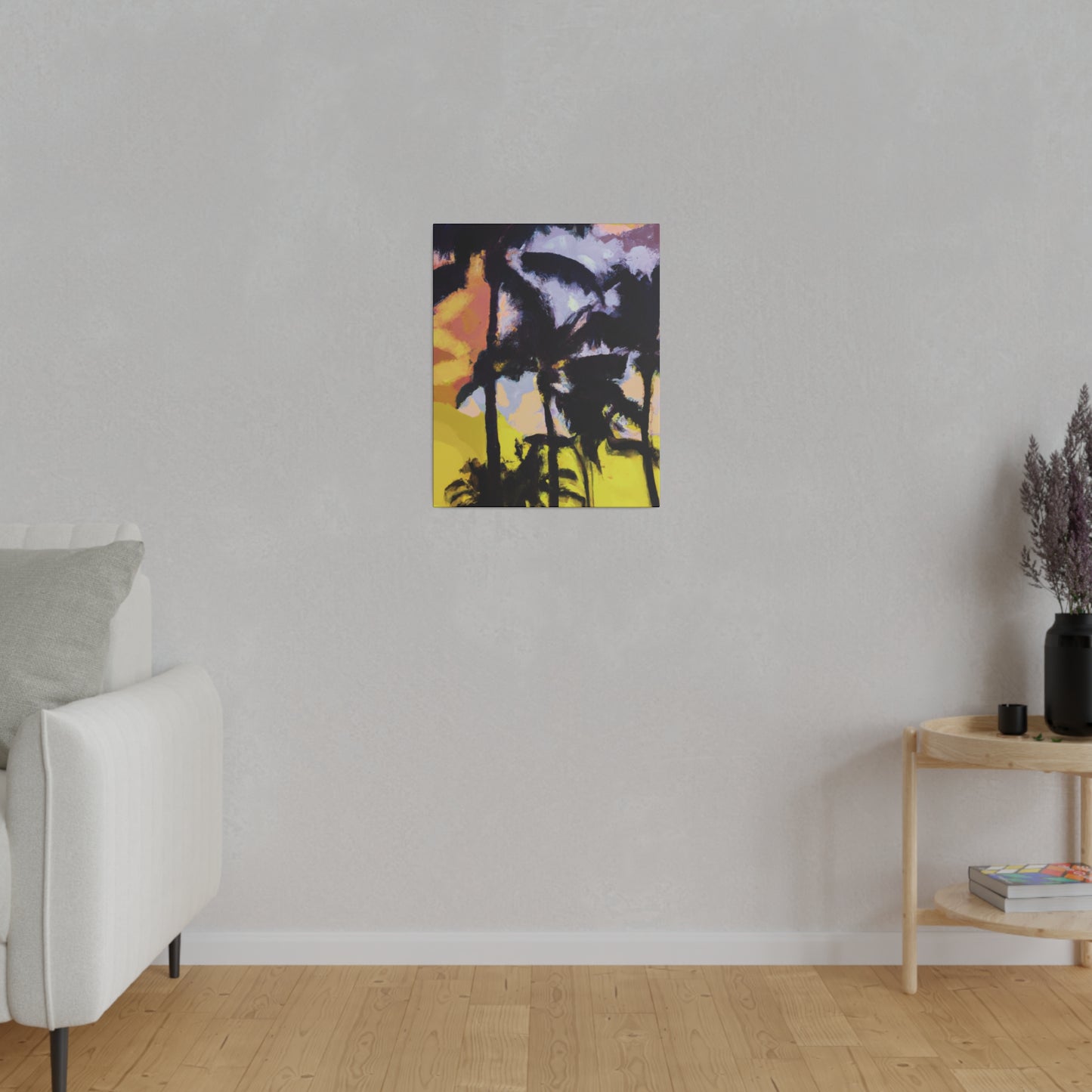 3753W - Miami Beach Sunset Painting Print | Miami | Beach | Sunset | Poster | Home Decor | Wall Art | Canvas