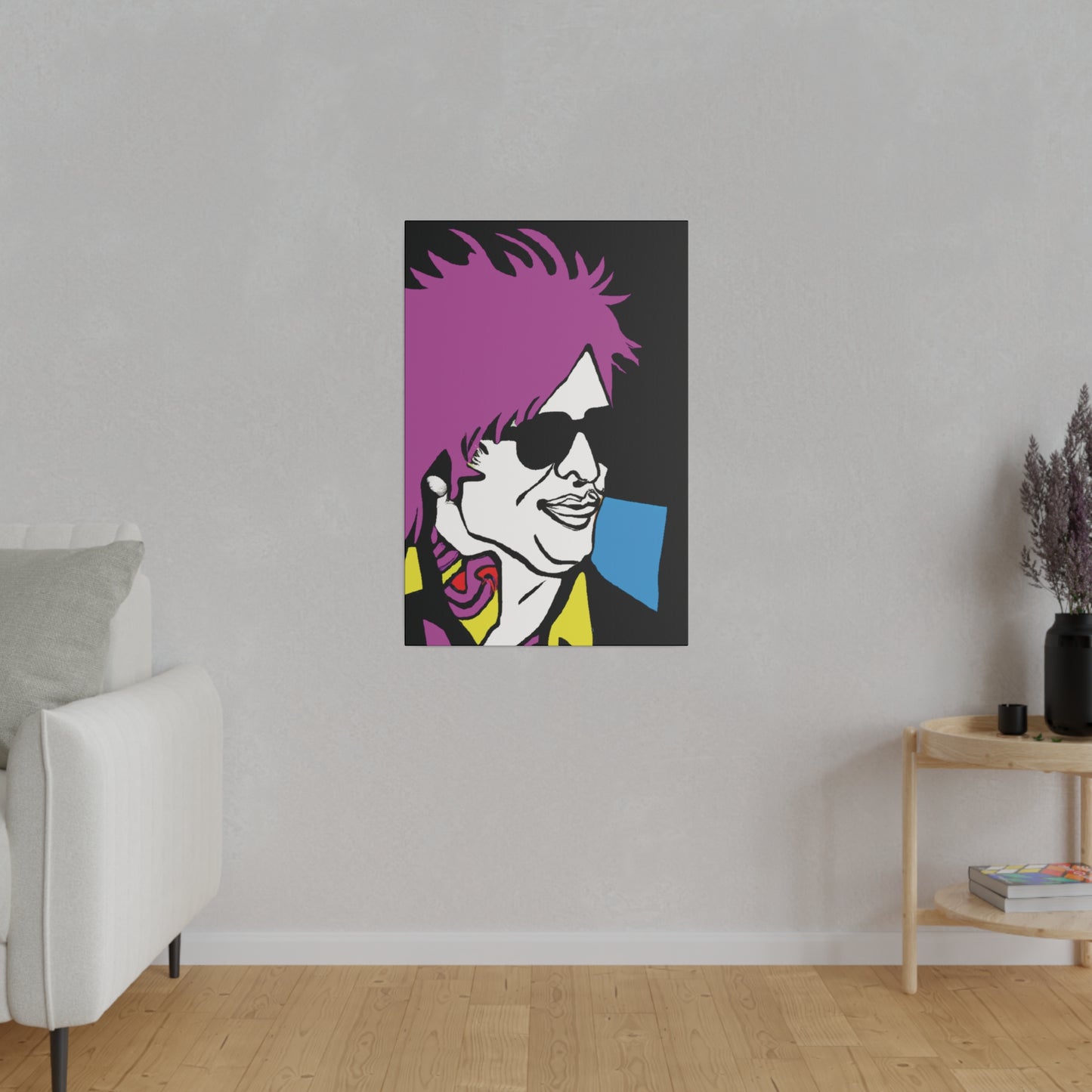 5182H - Rockstar Painting Print | Face | Abstract | Poster | Home Decor | Wall Art | Music Art | Canvas