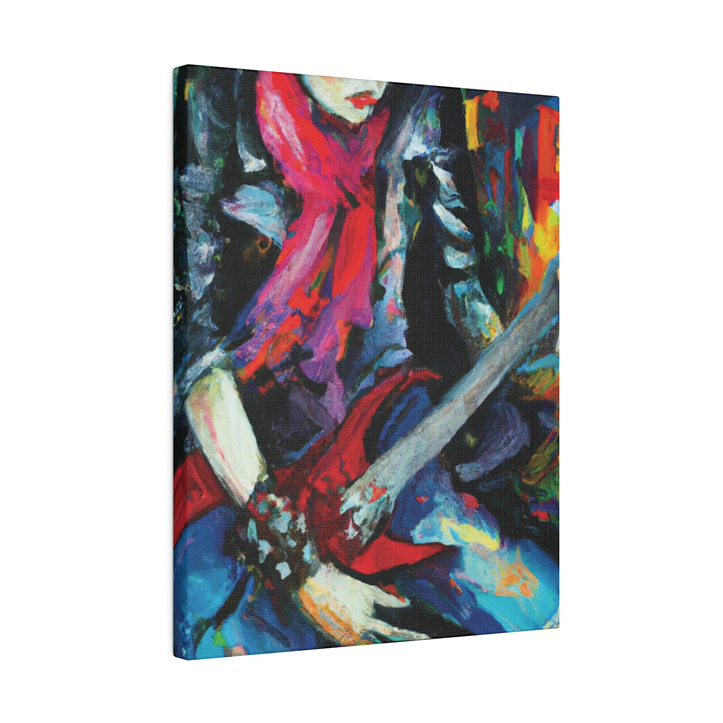 834A - Rockstar Oil Painting Style Print | Poster | Home Decor | Wall Art | Music Art | Canvas