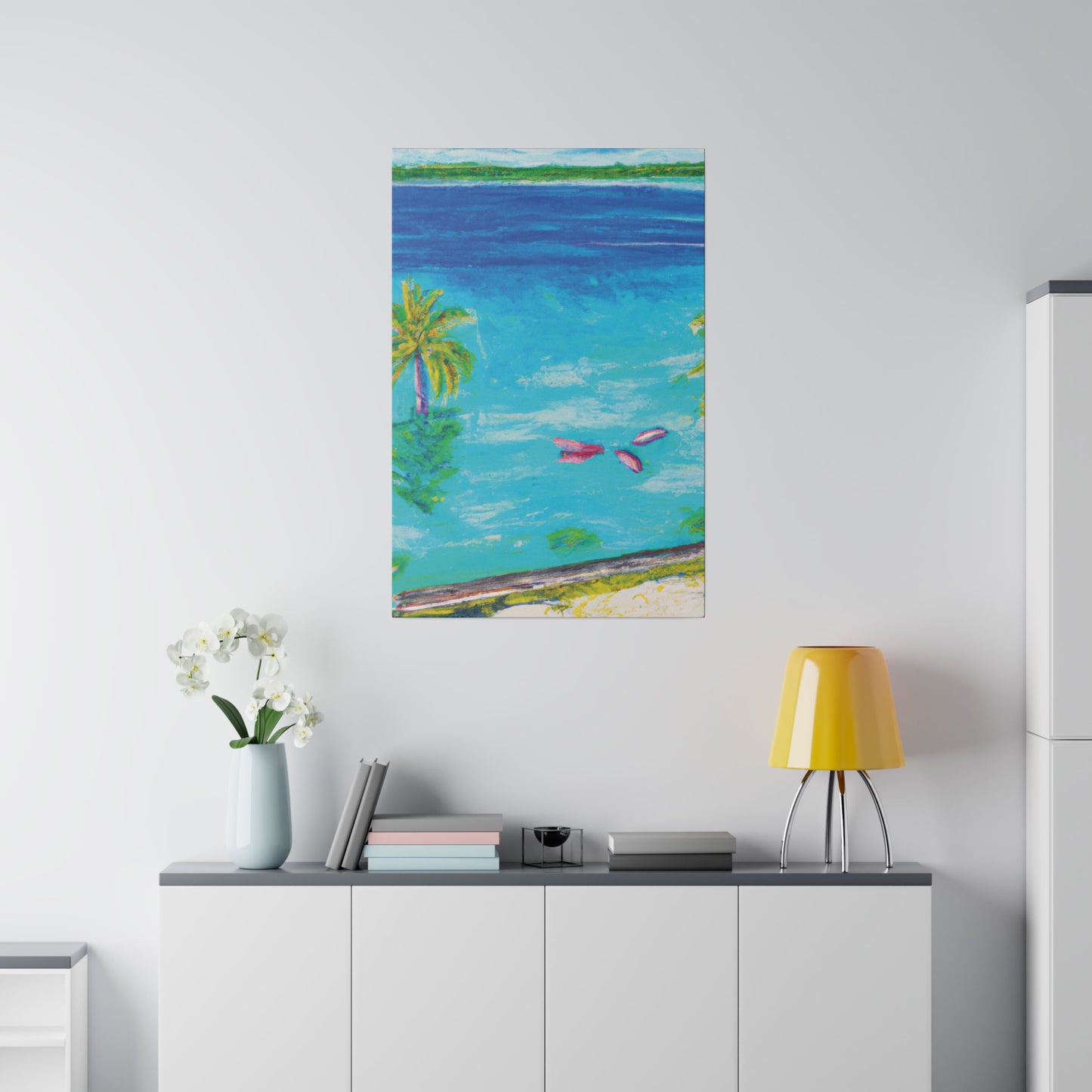 9387Q - Bahamas Ocean Painting Print | Bahamas | Ocean | Beach | Poster | Home Decor | Wall Art | Canvas