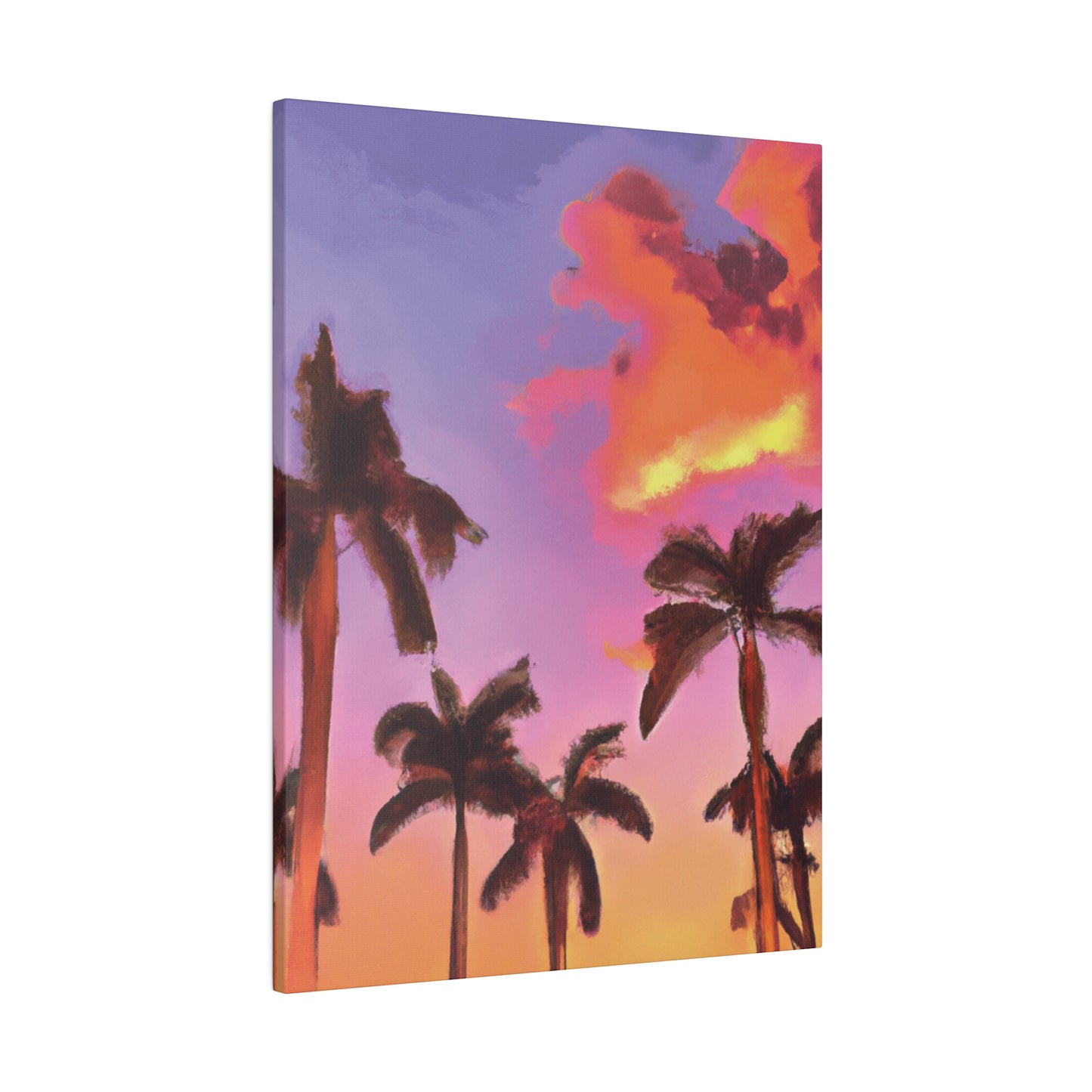 7518V - Miami Beach Sunset Painting Print | Miami | Beach | Sunset | Poster | Home Decor | Wall Art | Canvas