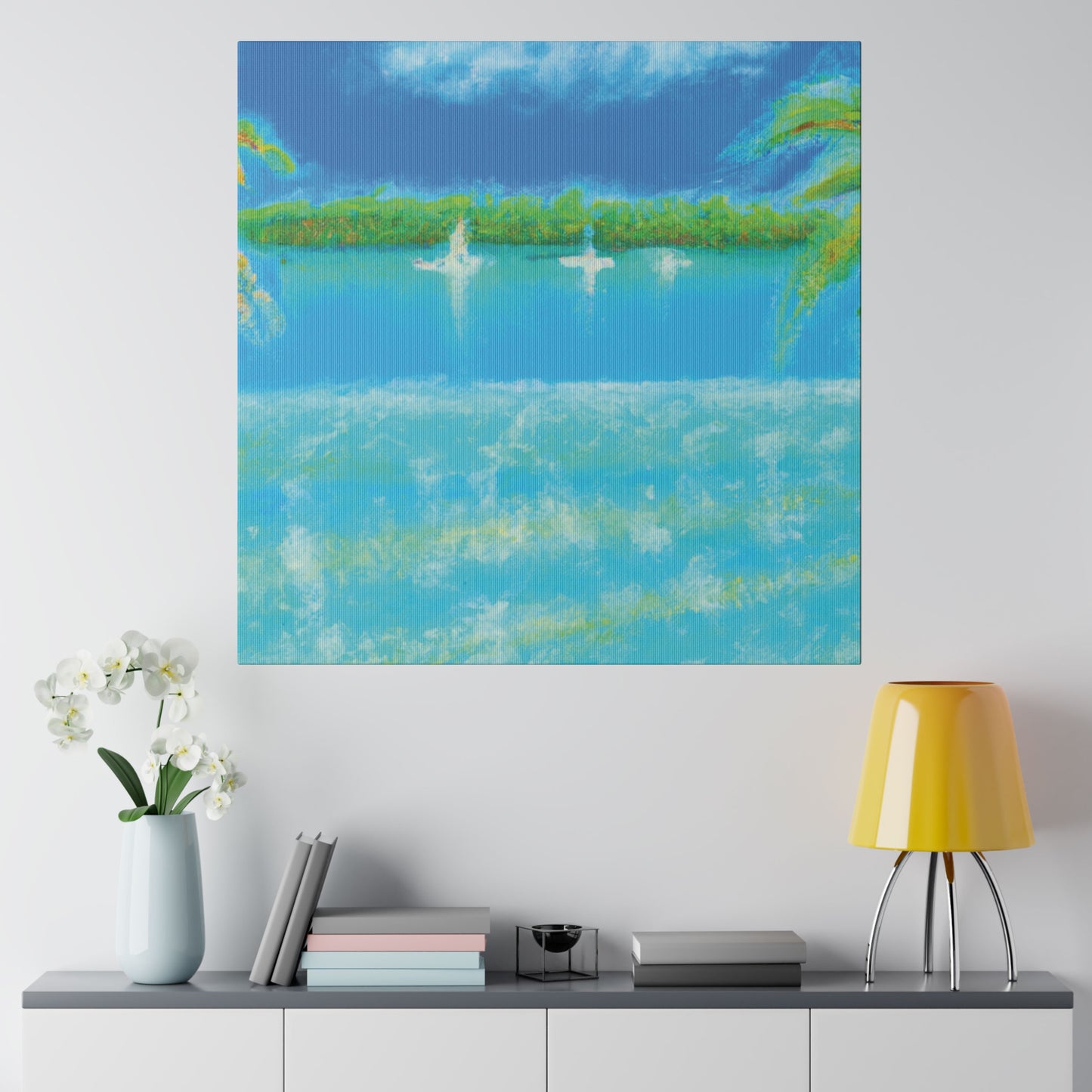 8369D - Bahamas Ocean Painting Print | Bahamas | Ocean | Beach | Poster | Home Decor | Wall Art | Canvas