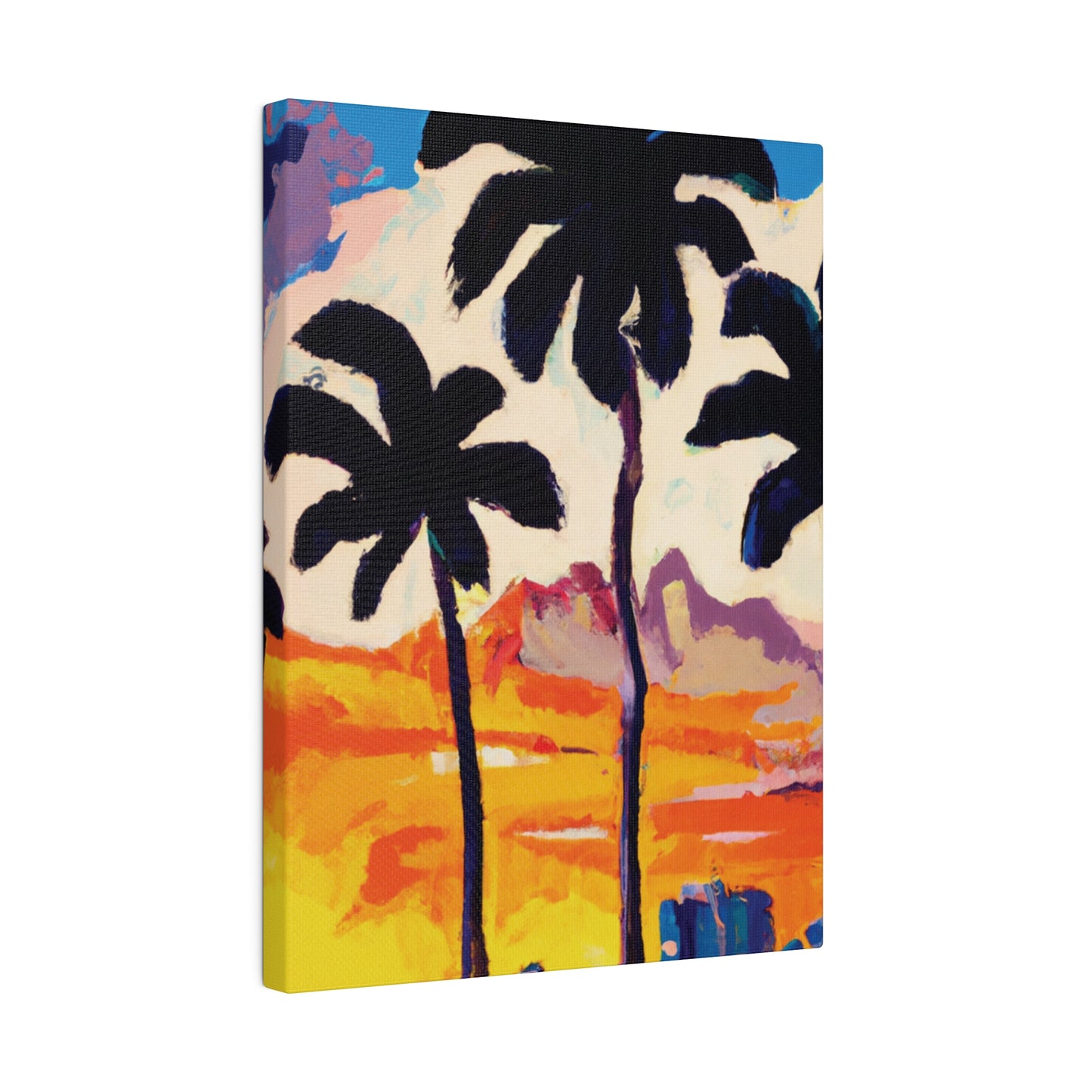 6586K - Miami Beach Sunset Painting Print | Miami | Beach | Sunset | Poster | Home Decor | Wall Art | Canvas