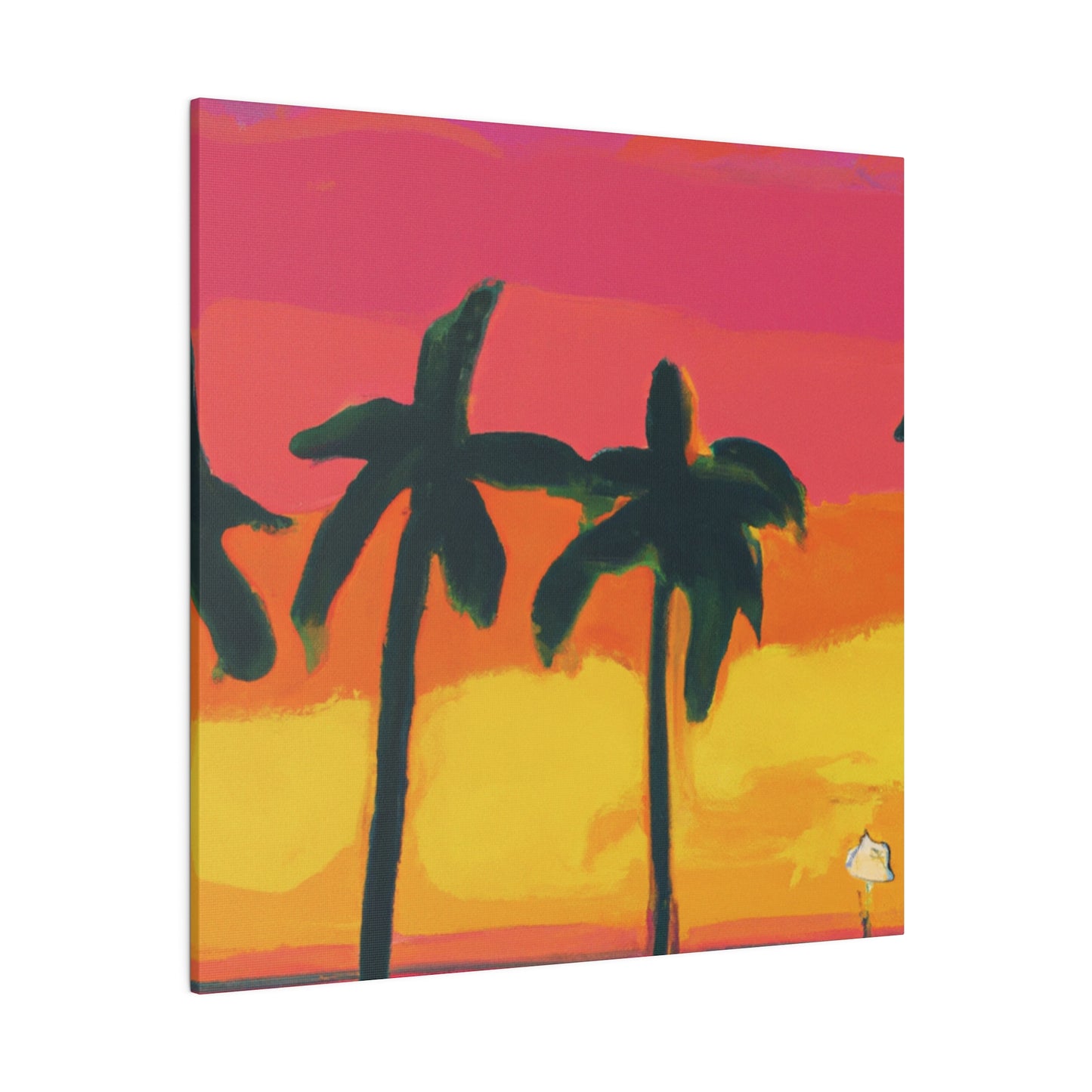 9642Q - Miami Beach Sunset Painting Print | Miami | Beach | Sunset | Poster | Home Decor | Wall Art | Canvas