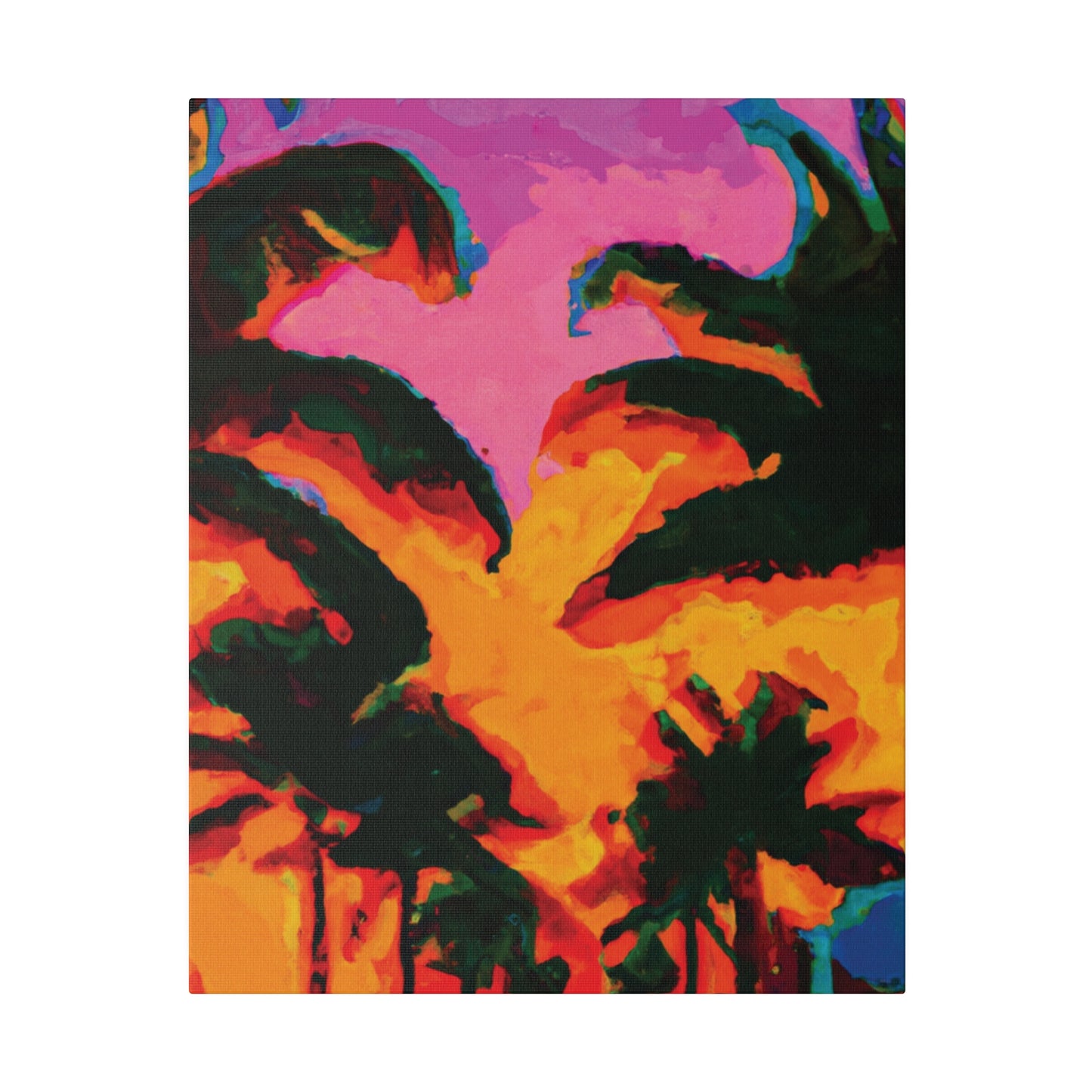 223L - Miami Beach Sunset Painting Print | Miami | Beach | Sunset | Poster | Home Decor | Wall Art | Canvas