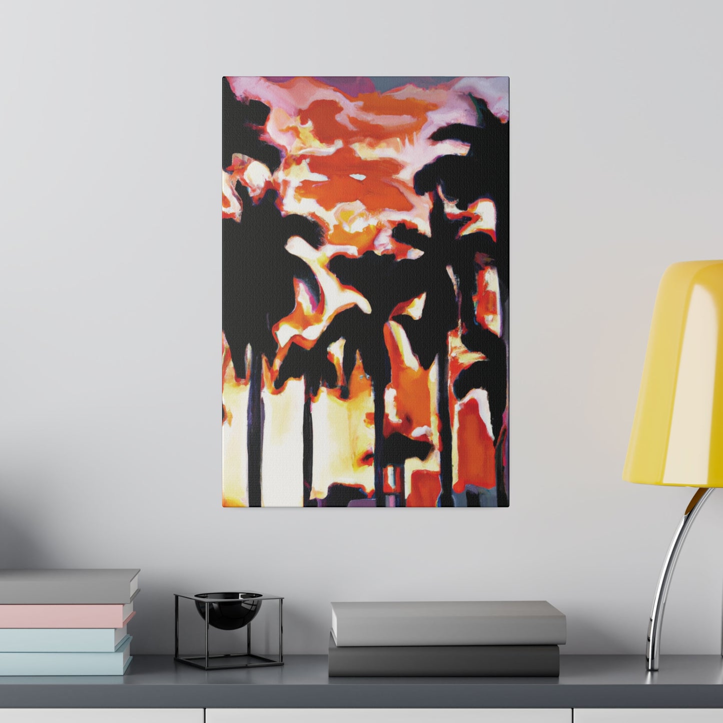 9274N - Miami Beach Sunset Painting Print | Miami | Beach | Sunset | Poster | Home Decor | Wall Art | Canvas