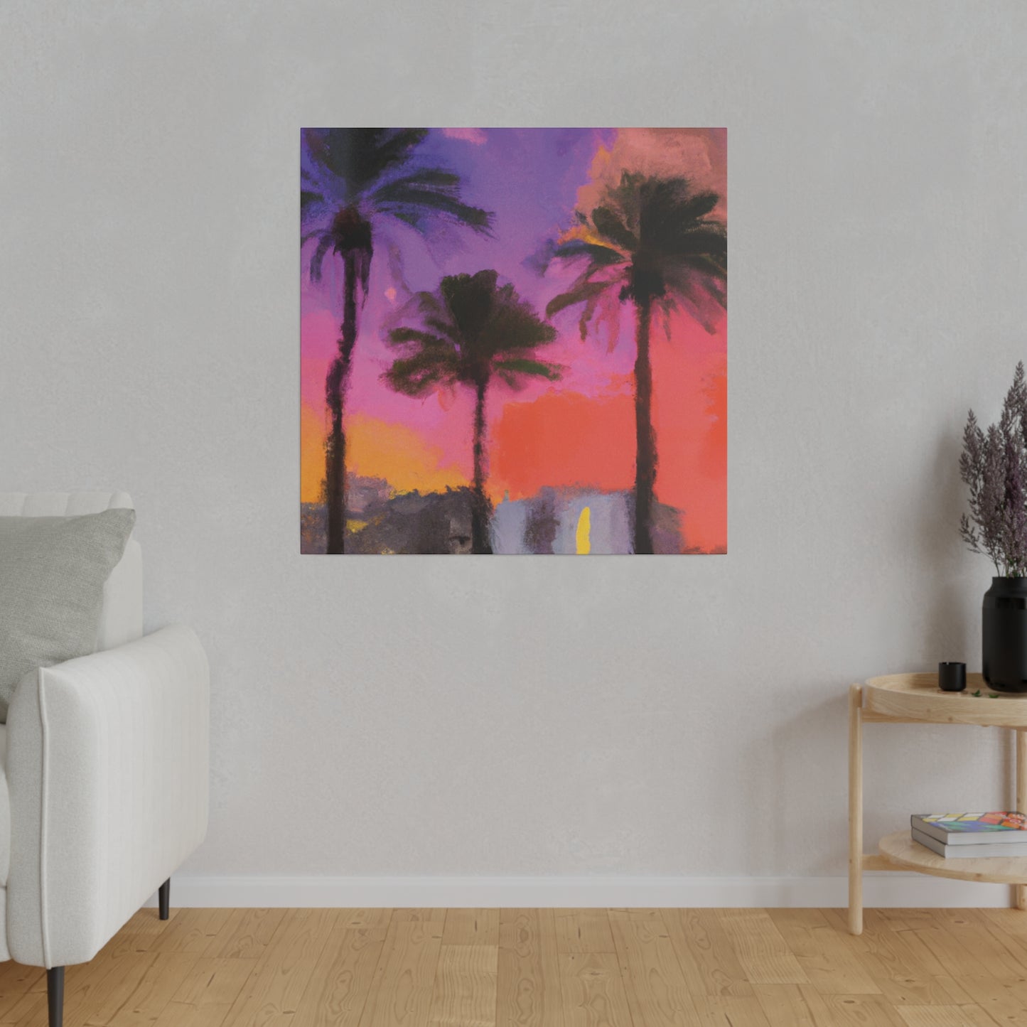 722V - Miami Beach Sunset Painting Print | Miami | Beach | Sunset | Poster | Home Decor | Wall Art | Canvas