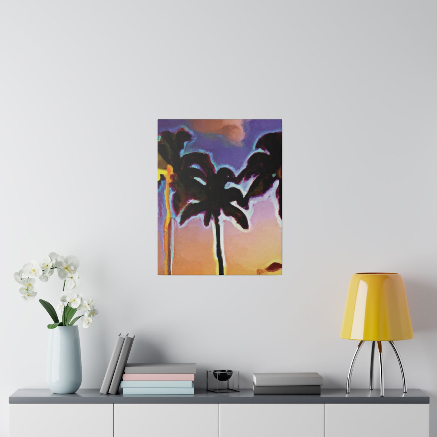 9603V - Miami Beach Sunset Painting Print | Miami | Beach | Sunset | Poster | Home Decor | Wall Art | Canvas