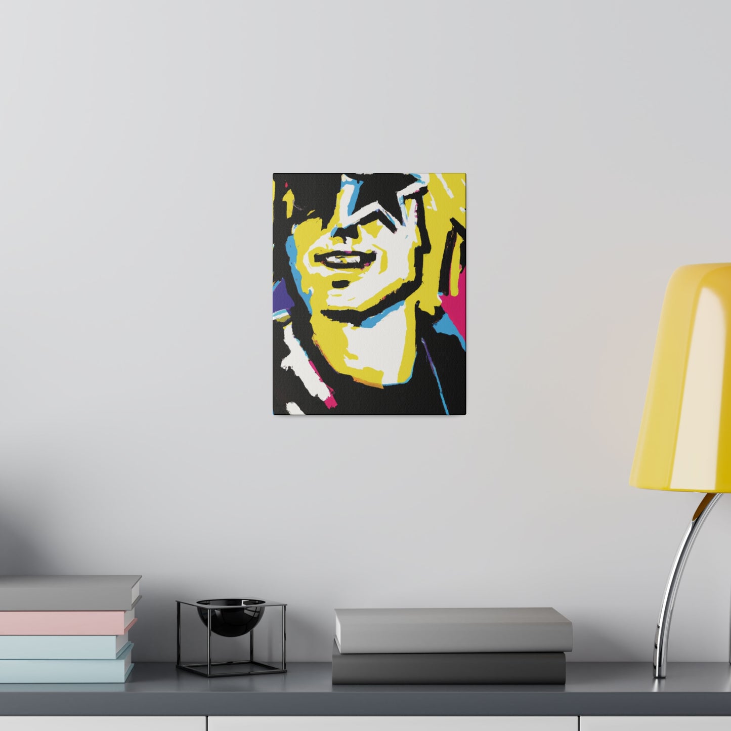 3292X - Rockstar Painting Print | Face | Abstract | Poster | Home Decor | Wall Art | Music Art | Canvas