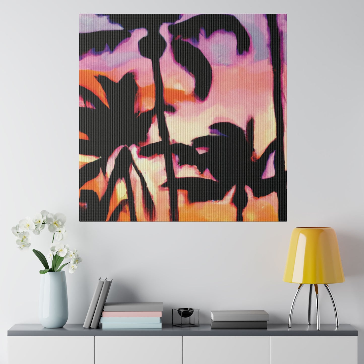 2090A - Miami Beach Sunset Painting Print | Miami | Beach | Sunset | Poster | Home Decor | Wall Art | Canvas