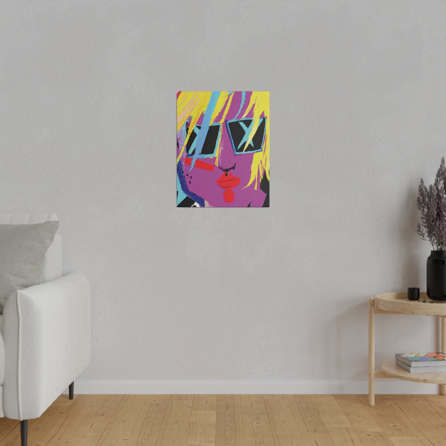 1712U - Rockstar Painting Print | Face | Abstract | Poster | Home Decor | Wall Art | Music Art | Canvas