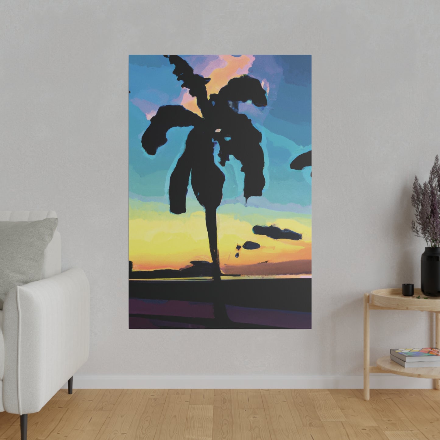 3232A - Miami Beach Sunset Painting Print | Miami | Beach | Sunset | Poster | Home Decor | Wall Art | Canvas