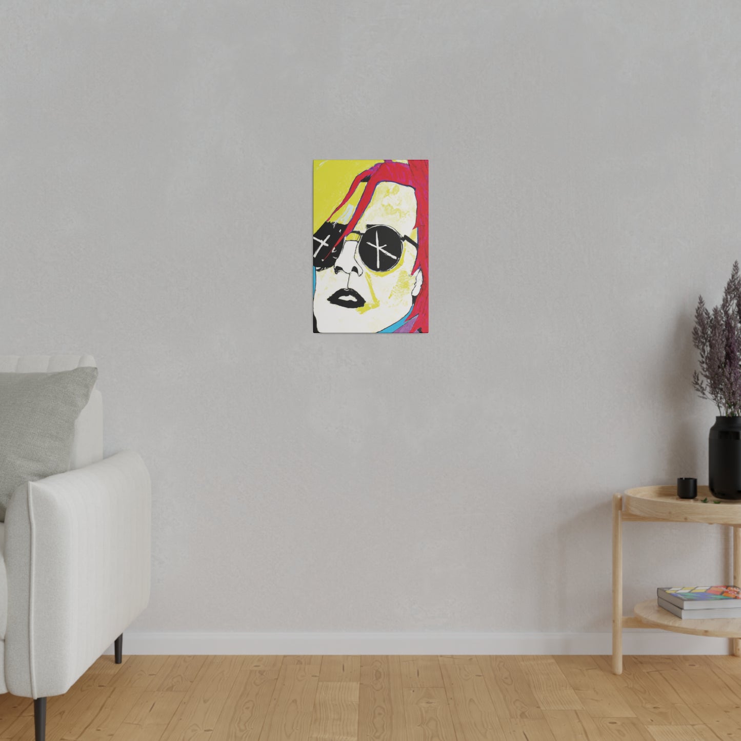 4152P - Rockstar Painting Print | Face | Abstract | Poster | Home Decor | Wall Art | Music Art | Canvas