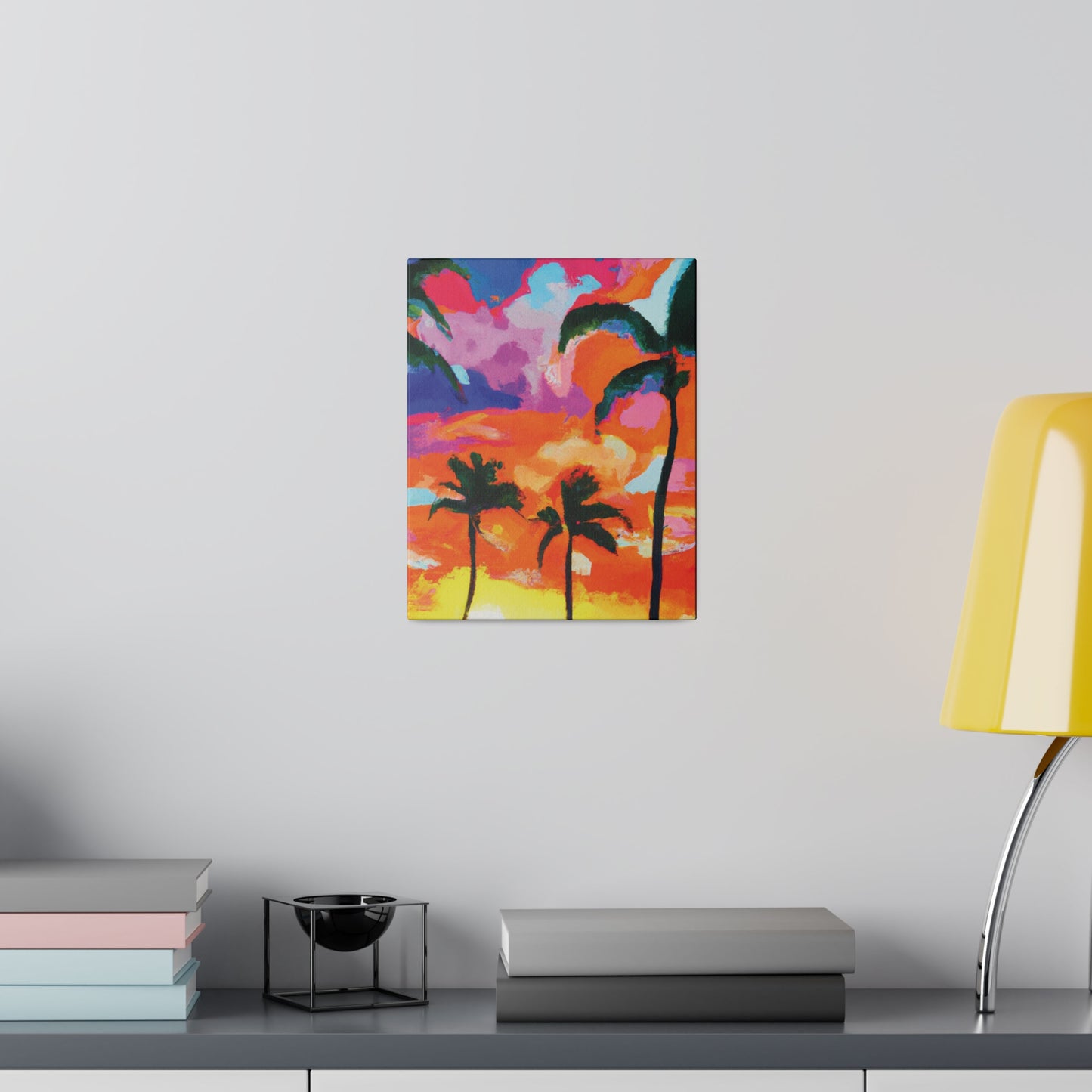 8579F - Miami Beach Sunset Painting Print | Miami | Beach | Sunset | Poster | Home Decor | Wall Art | Canvas