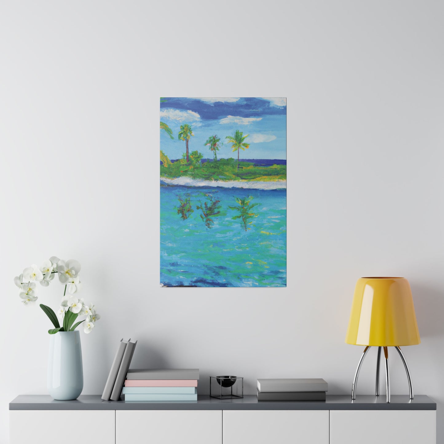 7382P - Bahamas Ocean Painting Print | Bahamas | Ocean | Beach | Poster | Home Decor | Wall Art | Canvas